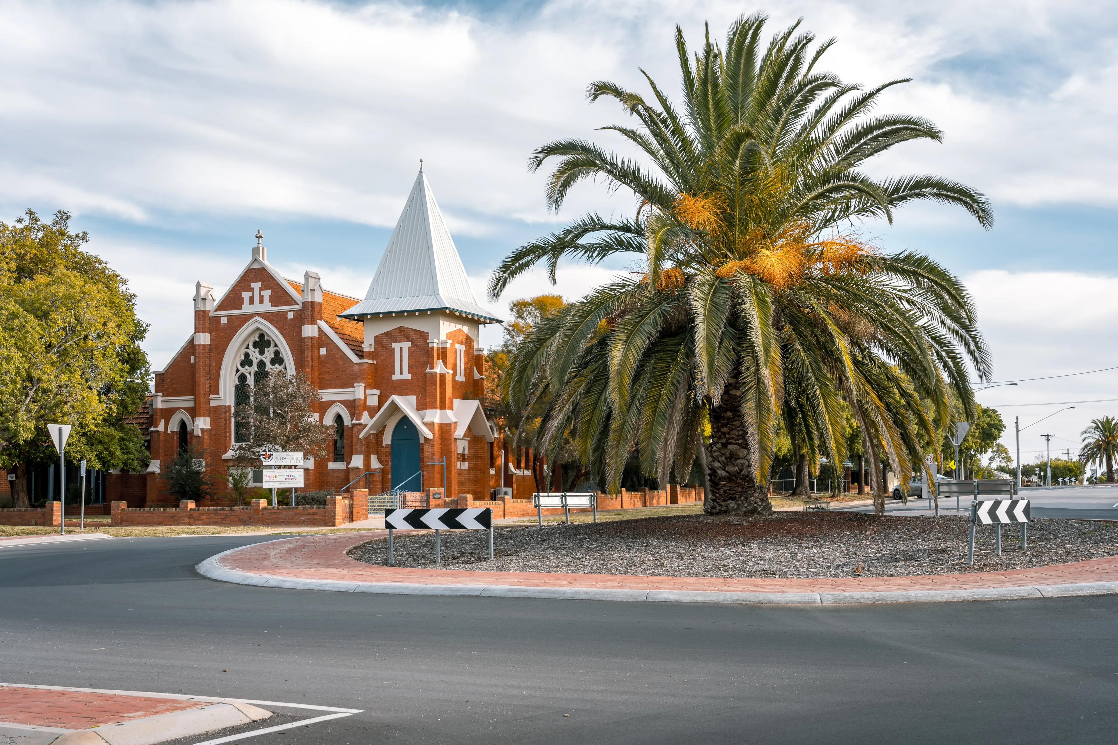 Swan Hill, Victoria, Australia - Jun 6, 2020: Swan Hill Uniting Church building