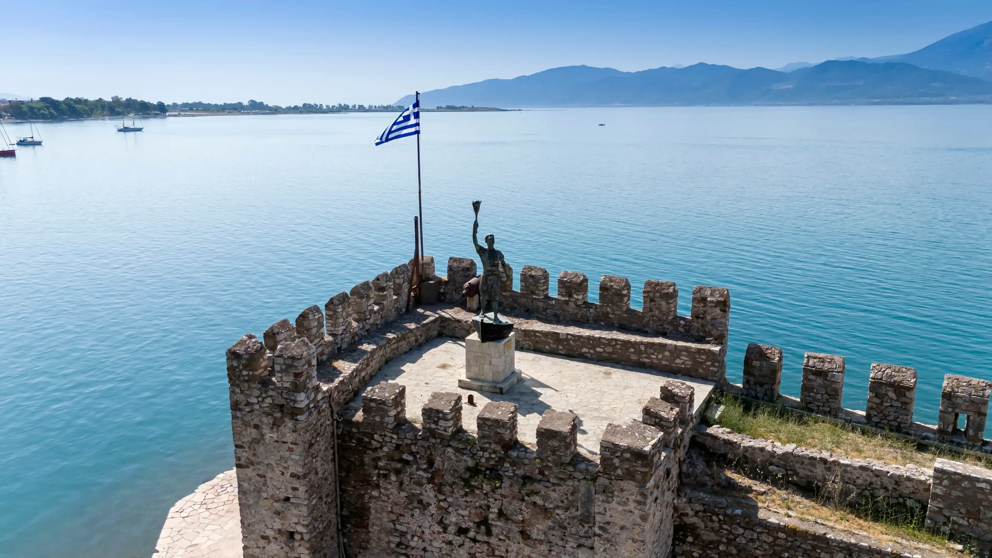 The historic port of Nafpaktos, Greece The historic port of Nafpaktos, Greece