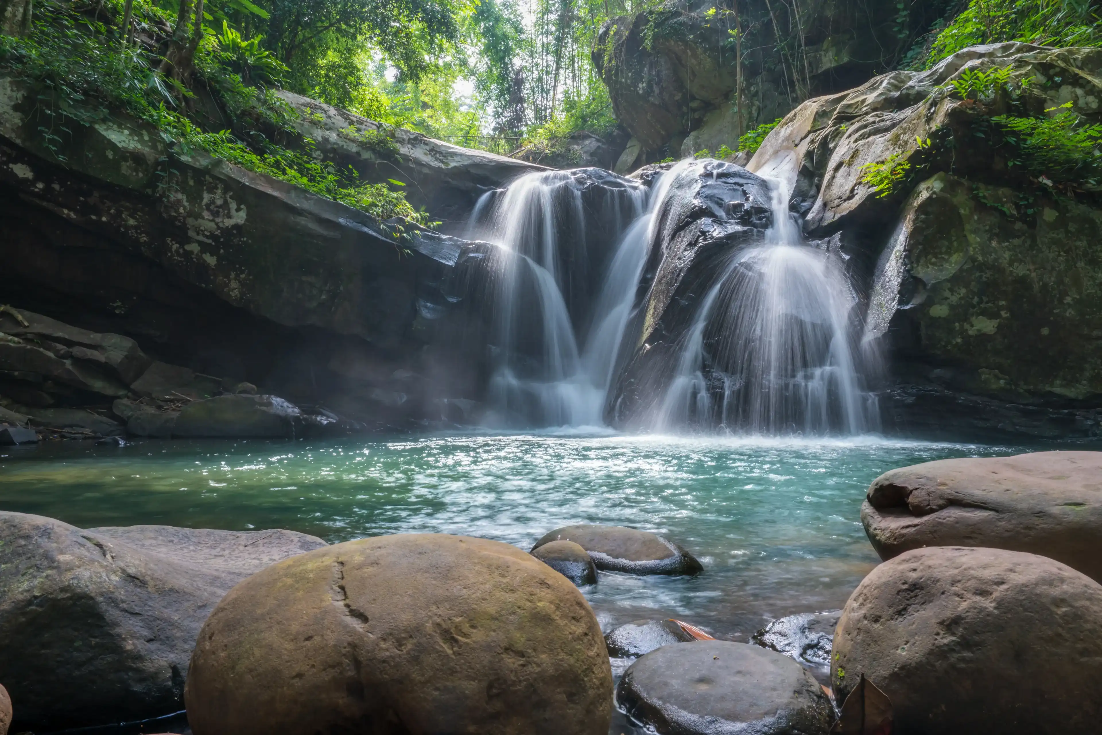 Waterfall scene at Phu Soi Dao national park in Uttaradit province Thailand. Waterfall scene at Phu Soi Dao national park in Uttaradit province Thailand.