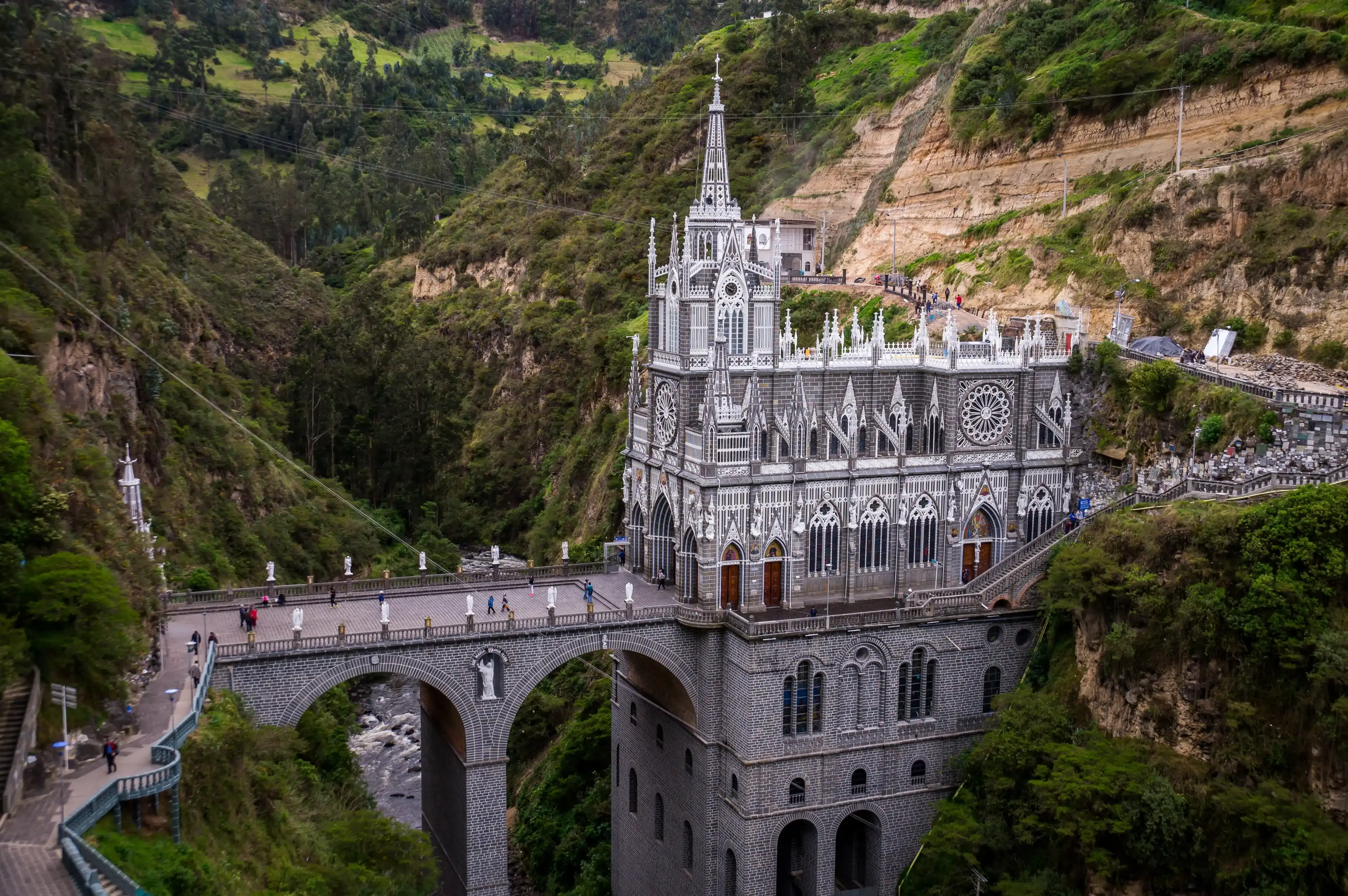Las Lajas Sanctuary in Ipiales, Southern Colombia Las Lajas Sanctuary in Ipiales, Southern Colombia