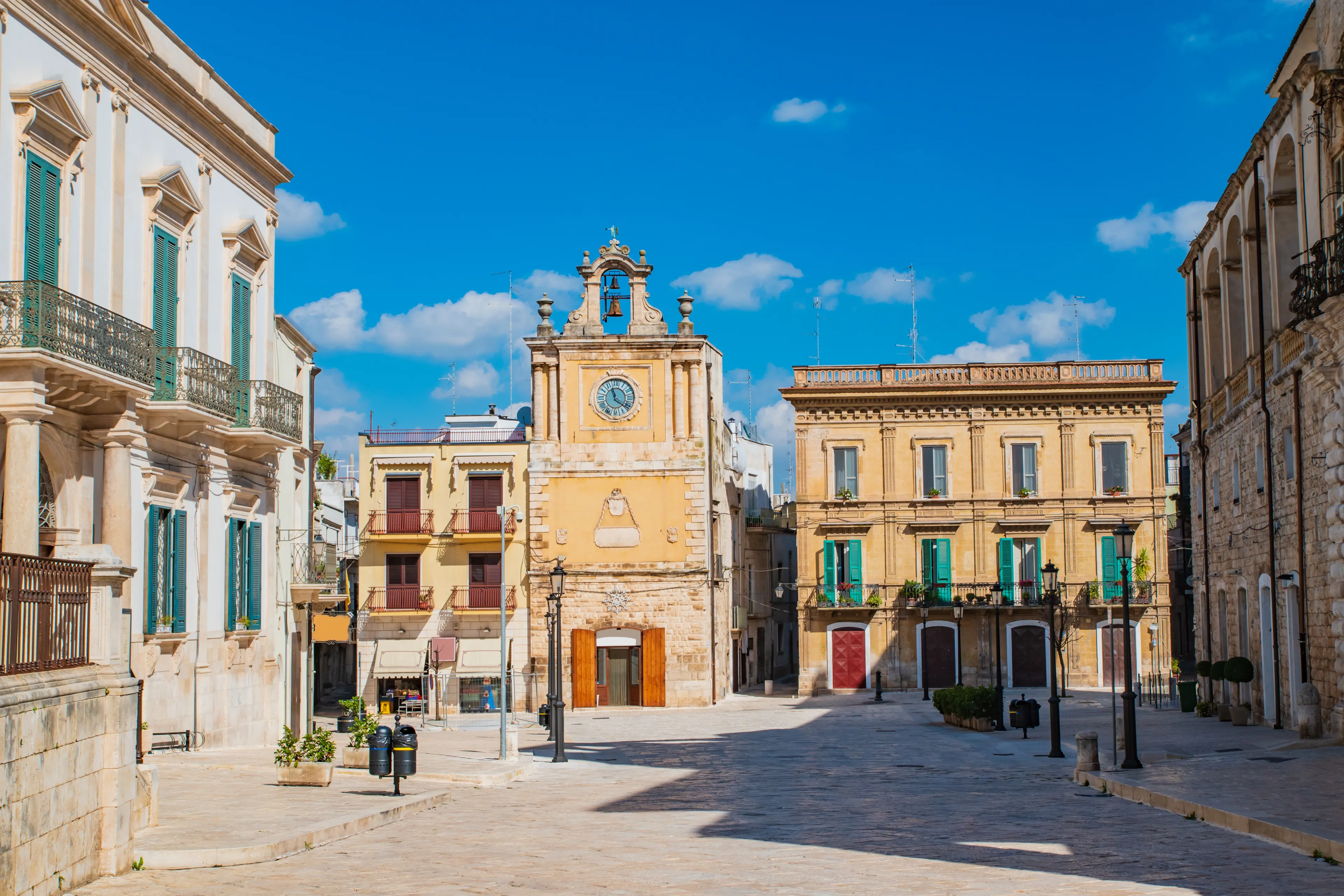Clocktower of Acquaviva delle fonti. Puglia. Italy.