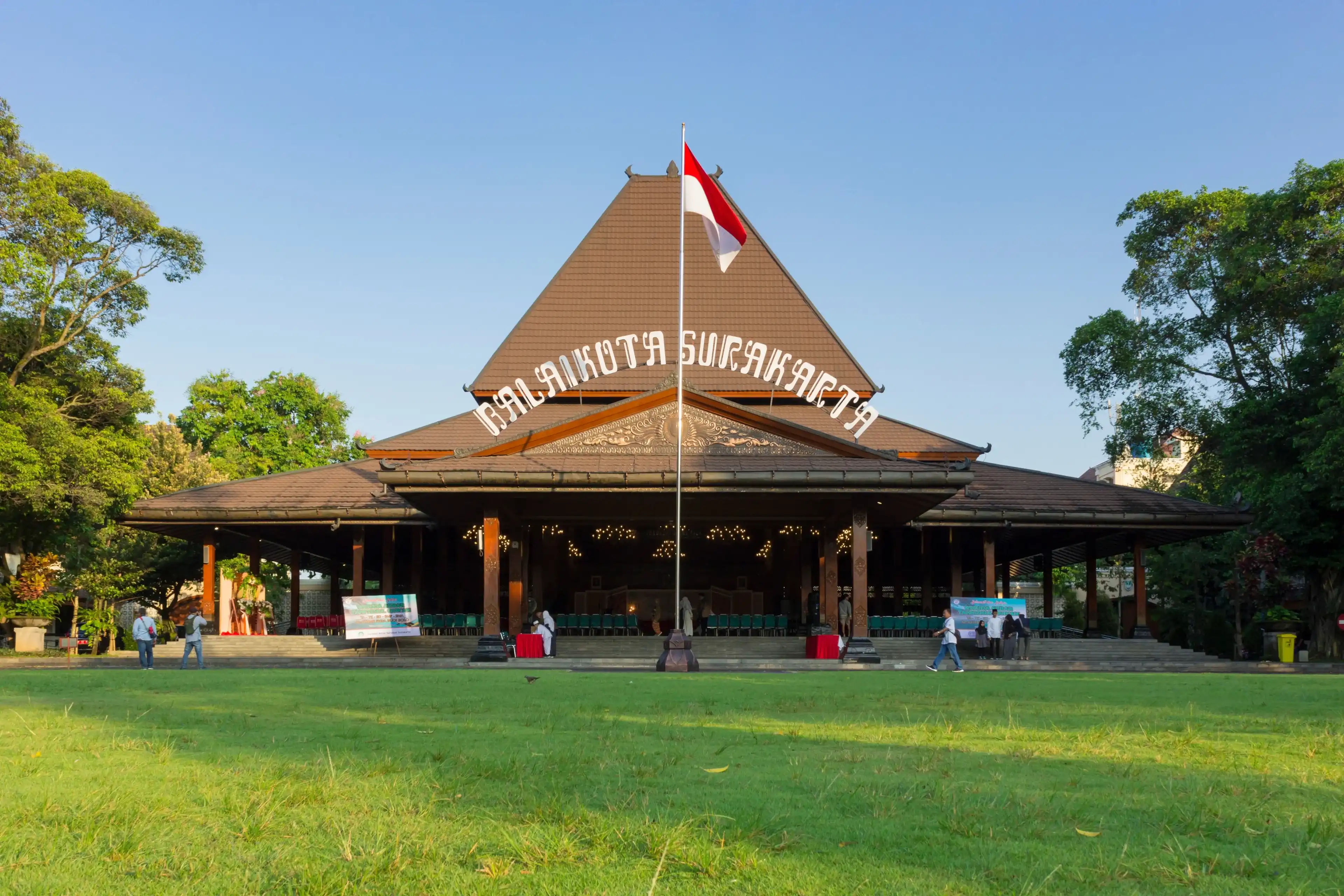Surakarta - Indonesia, November 13, 2023 : Office of Major of Solo city called Balaikota, located on Solo or Surakarta, Central Java, Indonesia Surakarta - Indonesia, November 13, 2023 : Office of Major of Solo city called Balaikota, located on Solo or Surakarta, Central Java, Indonesia
