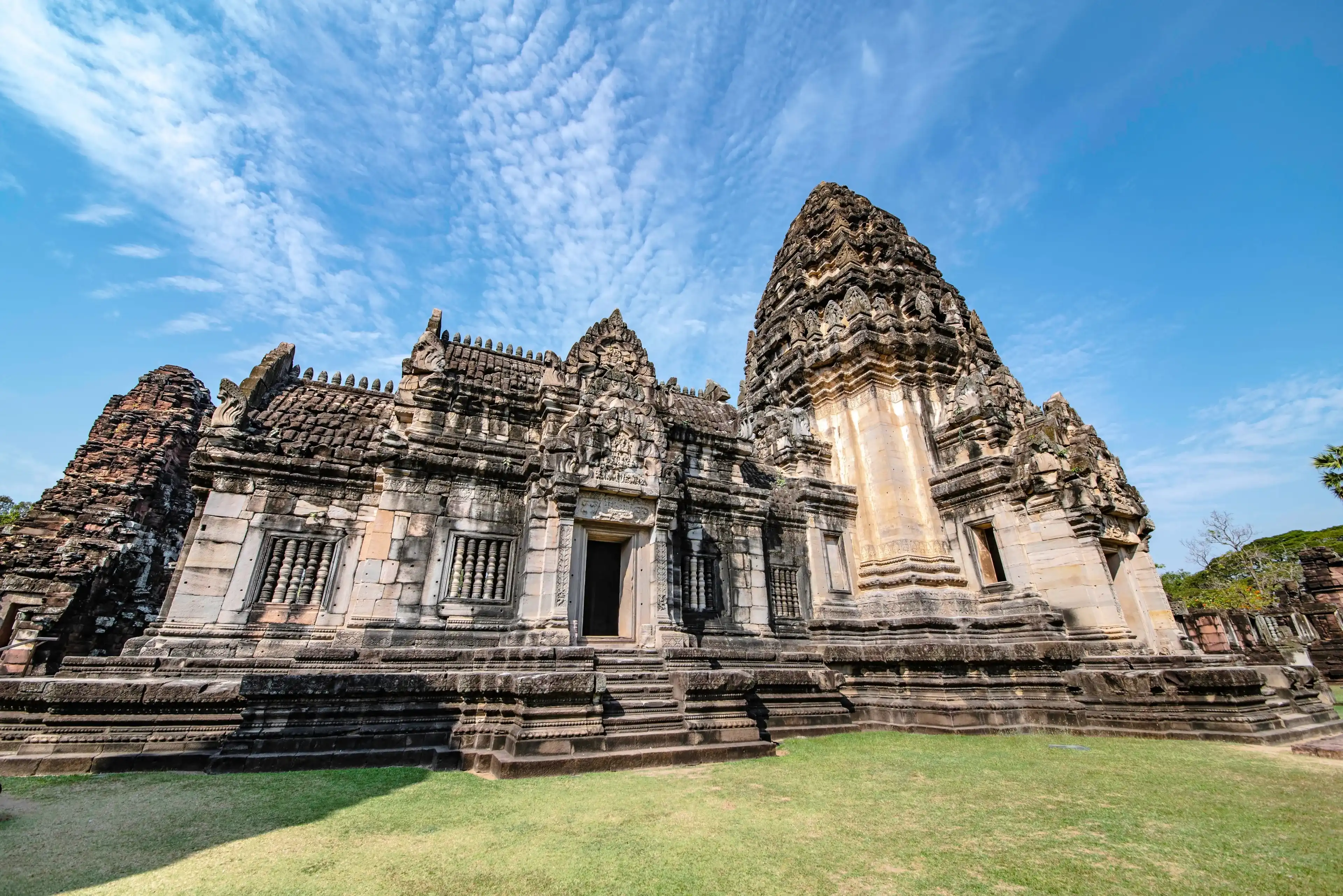 Phimai stone castle An ancient Khmer castle located in the historical park, Phimai District, Nakhon Ratchasima Phimai stone castle An ancient Khmer castle located in the historical park, Phimai District, Nakhon Ratchasima
