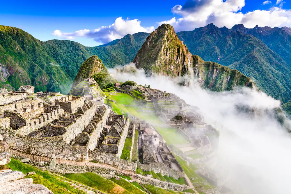 Machu Picchu, Peru - Ruins of Inca Empire city, in Cusco region, amazing place of South America.