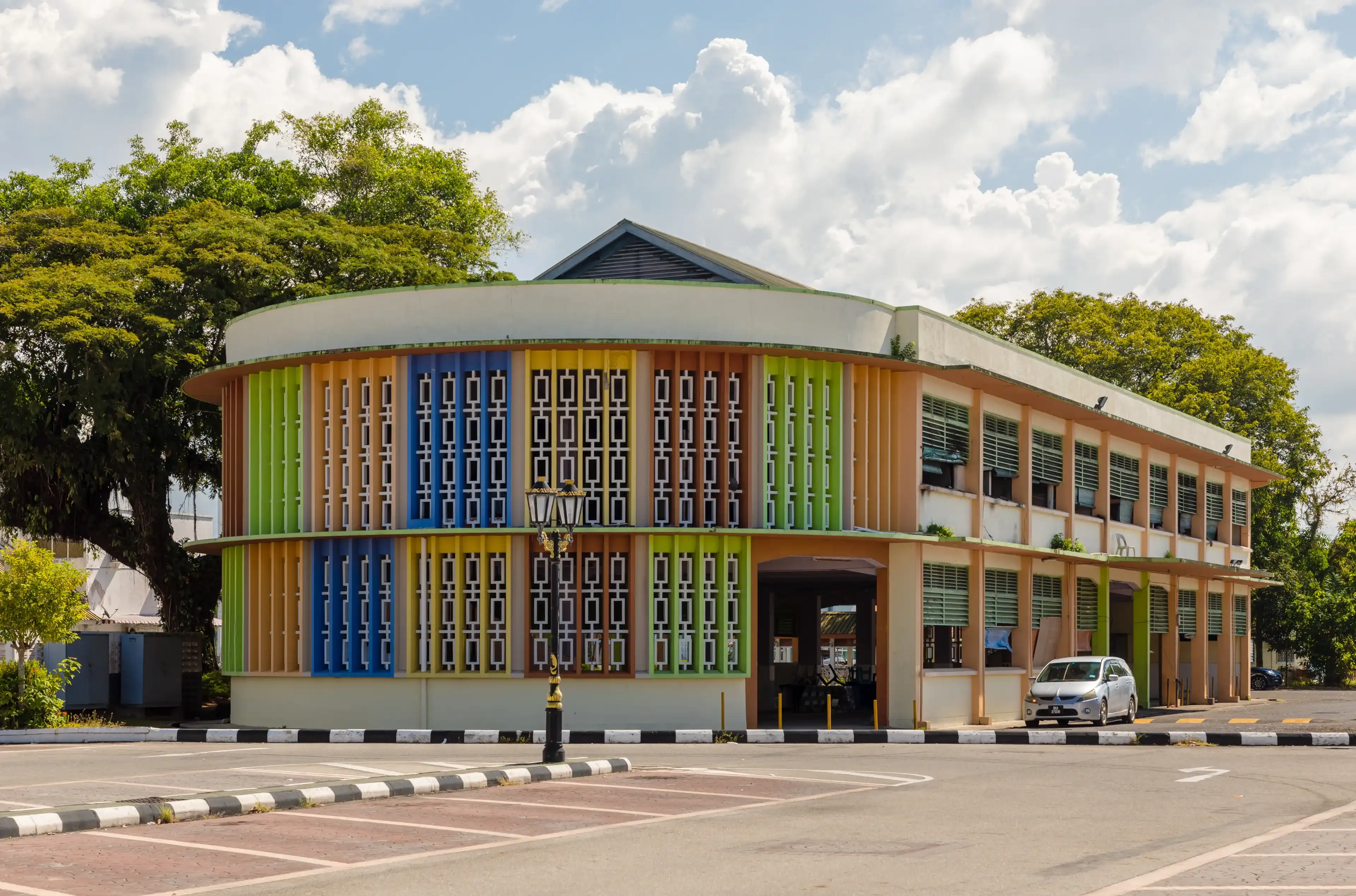 Kuala Belait, Brunei - December 3 2018: Fish market (malay: Pasar Ikan) Kuala Belait, Brunei - December 3 2018: Fish market (malay: Pasar Ikan)