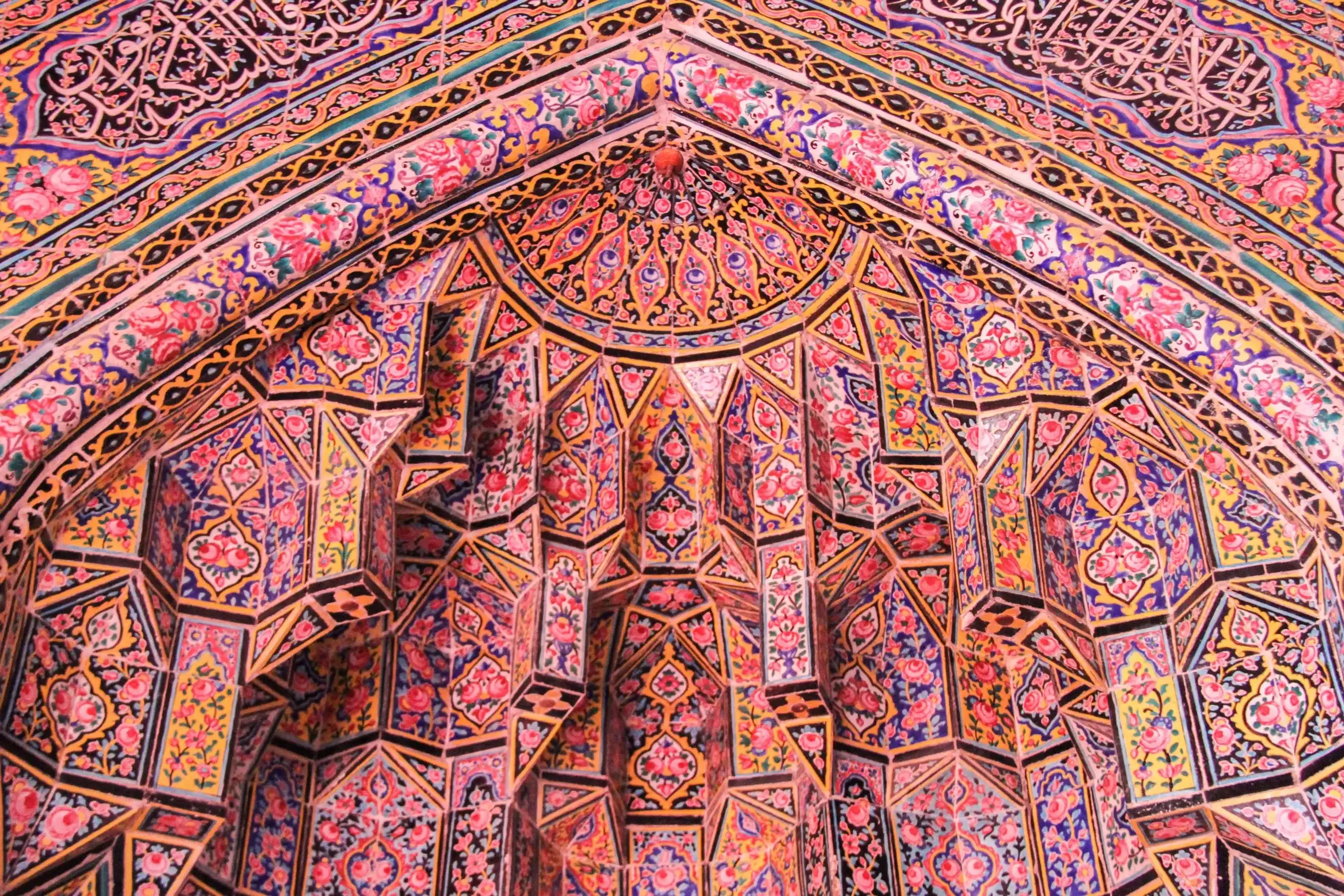 Lahore/Pakistan - 05/12/2019 photo of the interior of the Wazir Khan Mosque Lahore/Pakistan - 05/12/2019 photo of the interior of the Wazir Khan Mosque