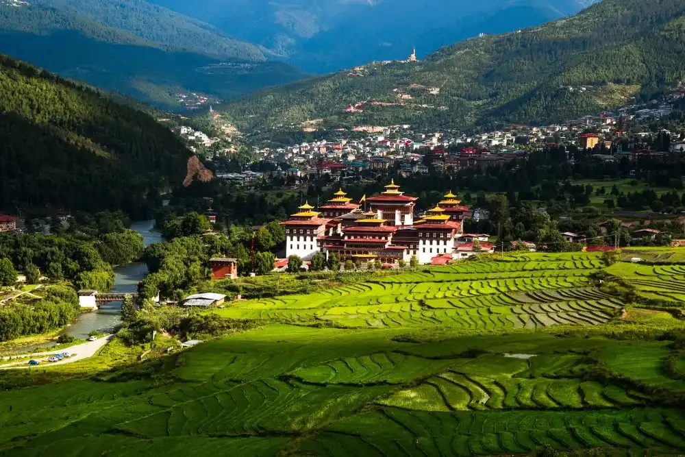 The Capital city of Bhutan Thimphu Dzong The Capital city of Bhutan Thimphu Dzong