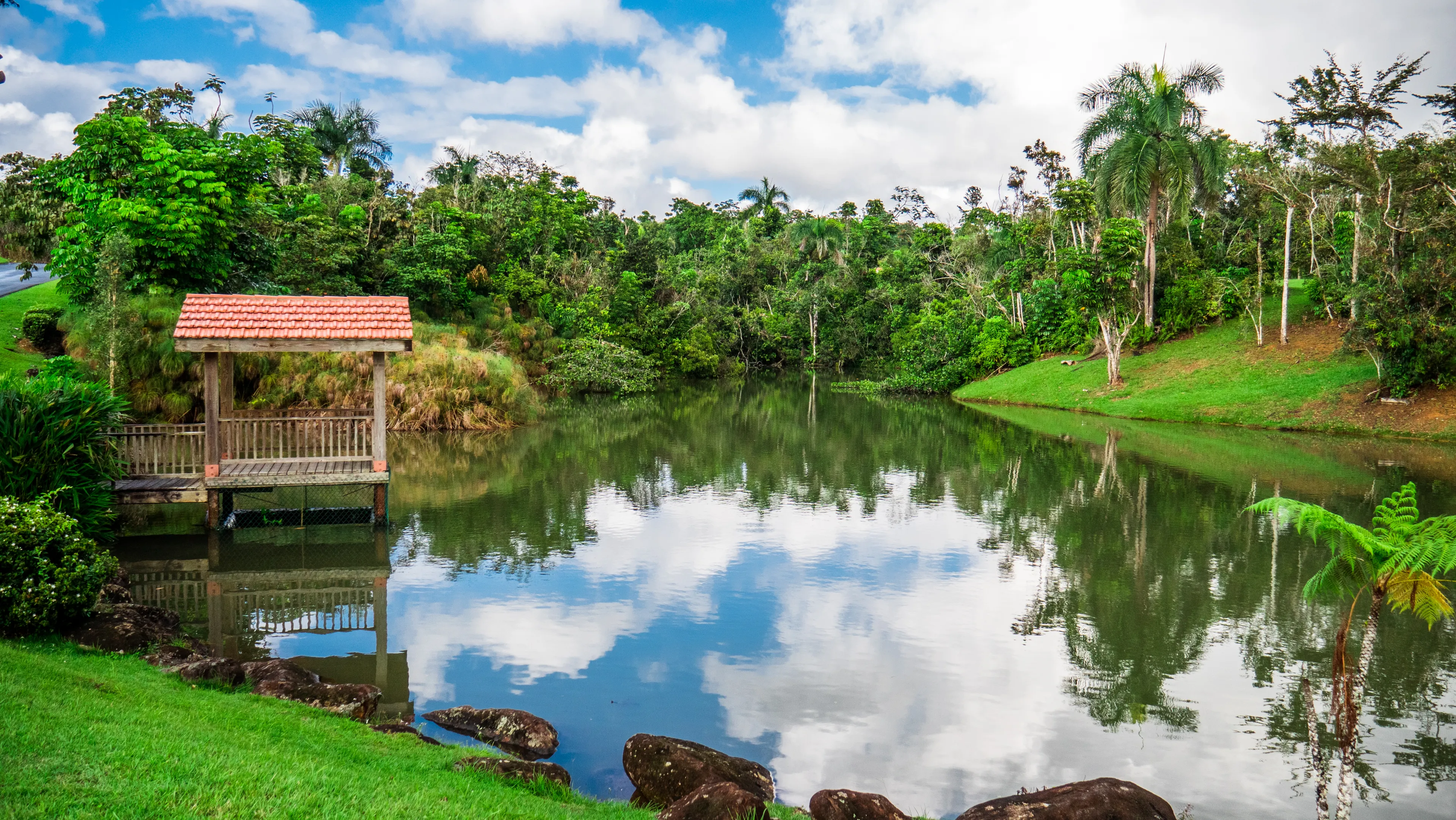 Lake in Sabanera of Cidra Puerto Rico