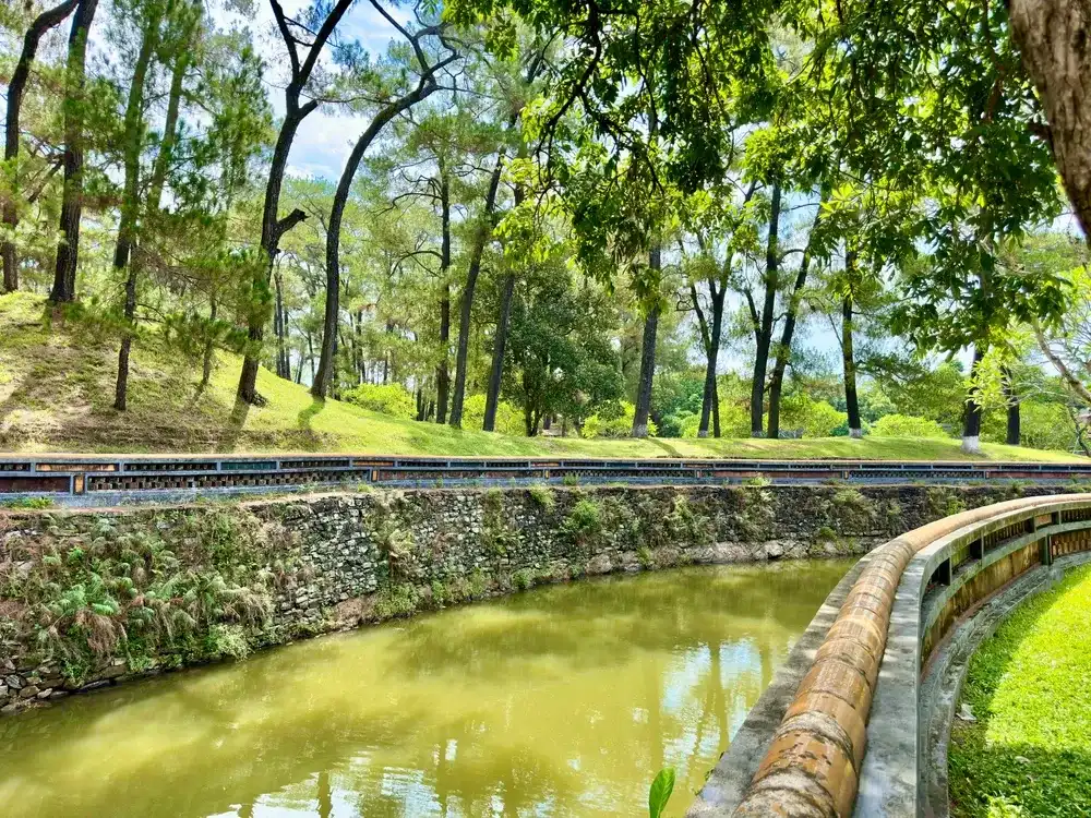 Beautiful scenery at King Tu Duc's tomb - Thuong Ba village, Thuy Xuan ward, Hue city, Vietnam, June 22, 2024 Beautiful scenery at King Tu Duc's tomb - Thuong Ba village, Thuy Xuan ward, Hue city, Vietnam, June 22, 2024
