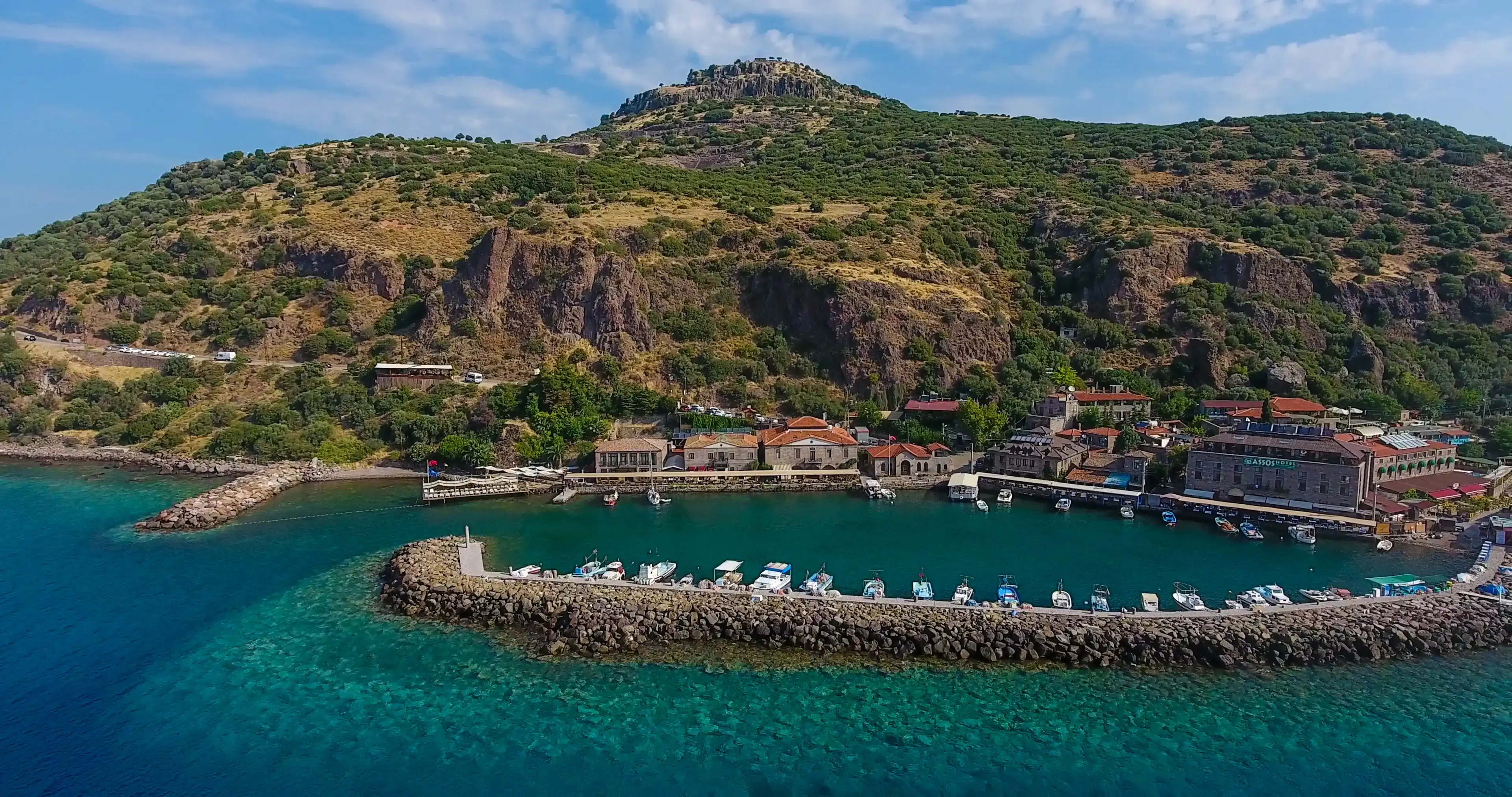 Assos, also known as Behramkale or for short Behram, is a small historically rich town in the Ayvacık district of the Çanakkale Province, Turkey. Assos, also known as Behramkale or for short Behram, is a small historically rich town in the Ayvacık district of the Çanakkale Province, Turkey.