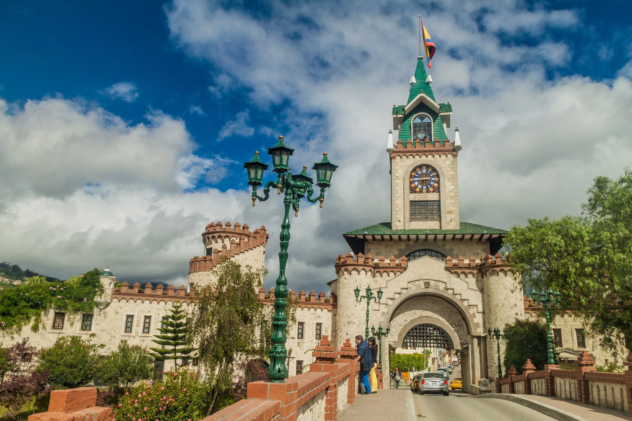 LOJA, ECUADOR - JUNE 15, 2015: Puerta de la Ciudad (Door to the City) gate in Loja, Ecuador