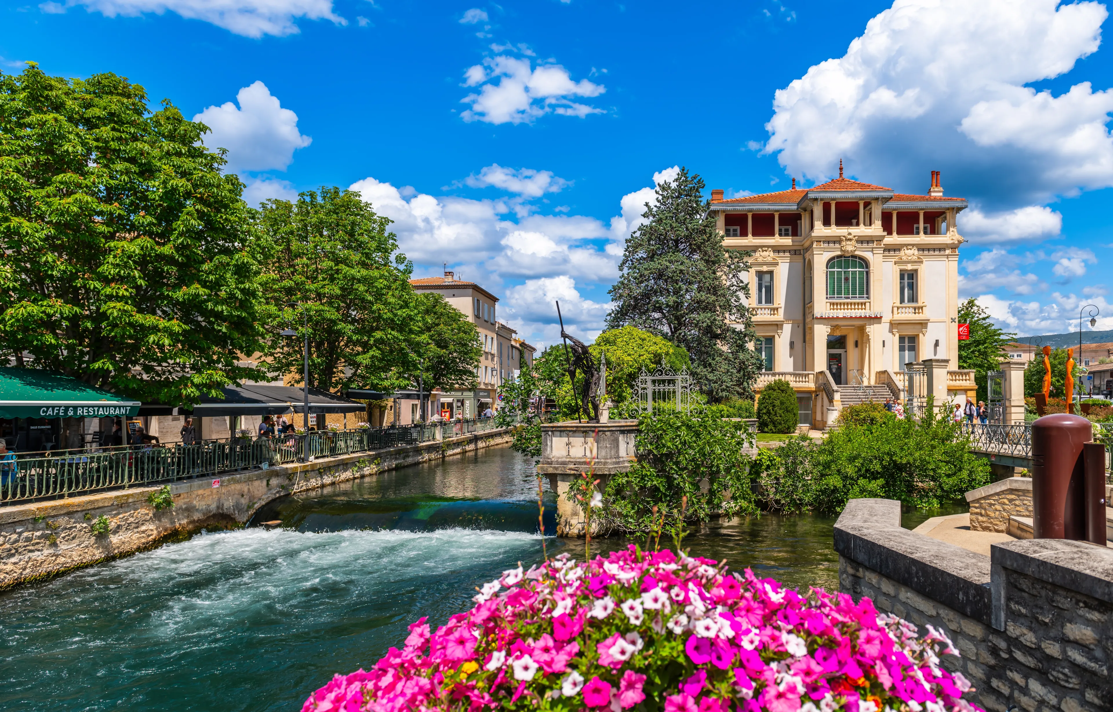 May 23, 2024: Village of Isle sur la Sorgue, in Vaucluse, in the Provence Alpes Côte d'Azur region, France