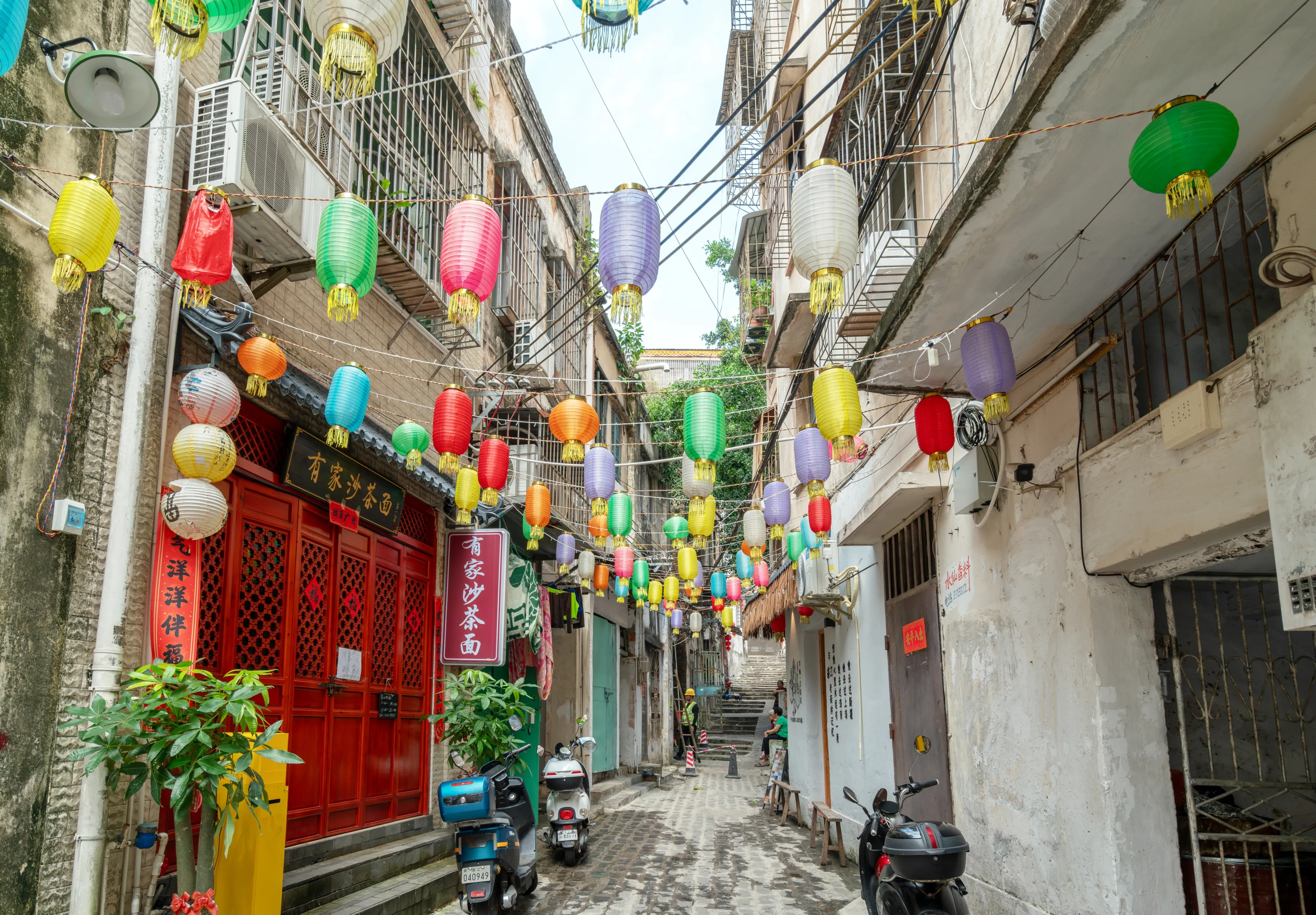 Zhanjiang, China - May, 15, 2024: Chikan Ancient City was once the most developed commercial district in Zhanjiang