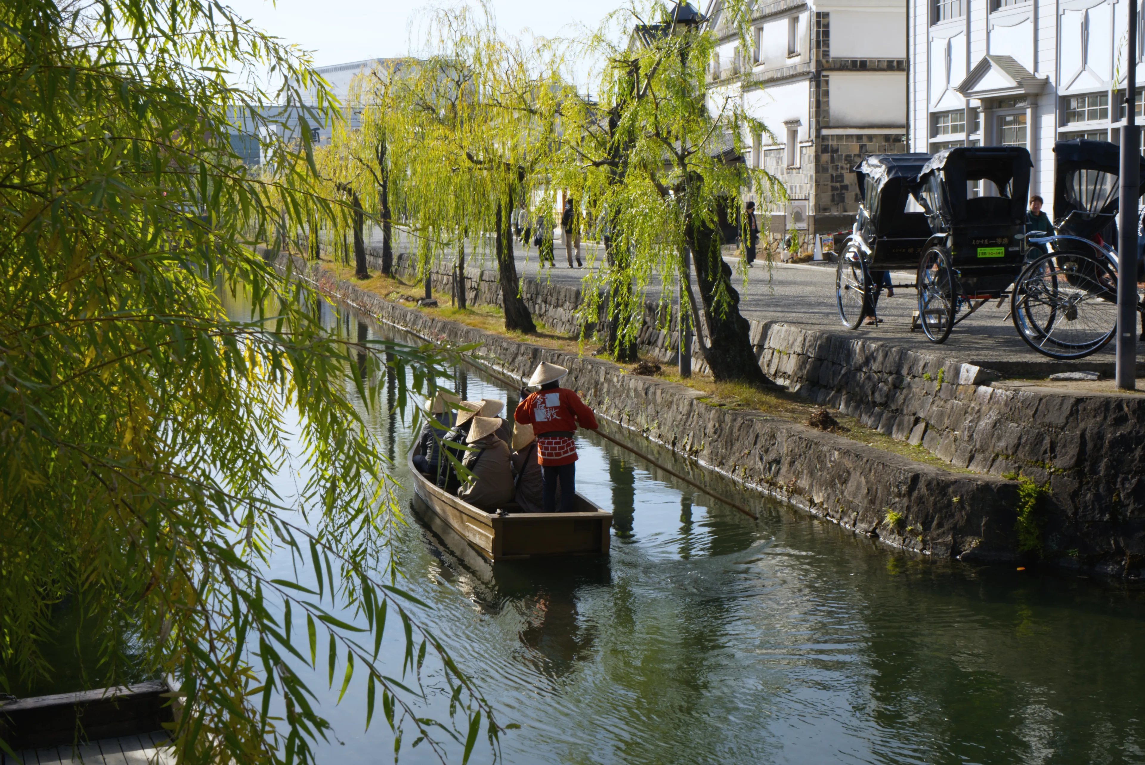 Kurashiki, Japan - December 9, 2023: Kurashiki cancel in Kurashiki city, The preservative city of Okayama prefecture