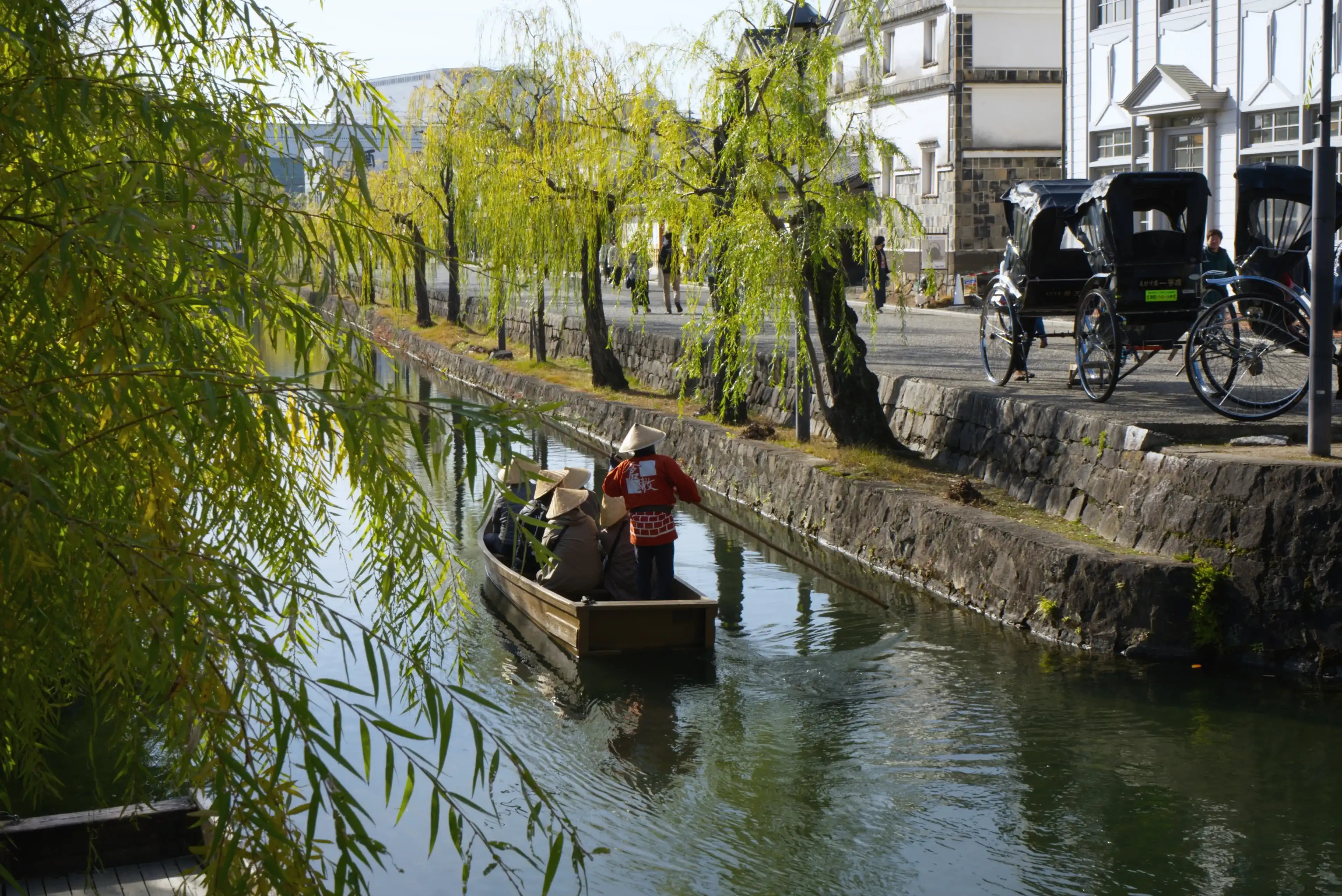 Kurashiki, Japan - December 9, 2023: Kurashiki cancel in Kurashiki city, The preservative city of Okayama prefecture Kurashiki, Japan - December 9, 2023: Kurashiki cancel in Kurashiki city, The preservative city of Okayama prefecture