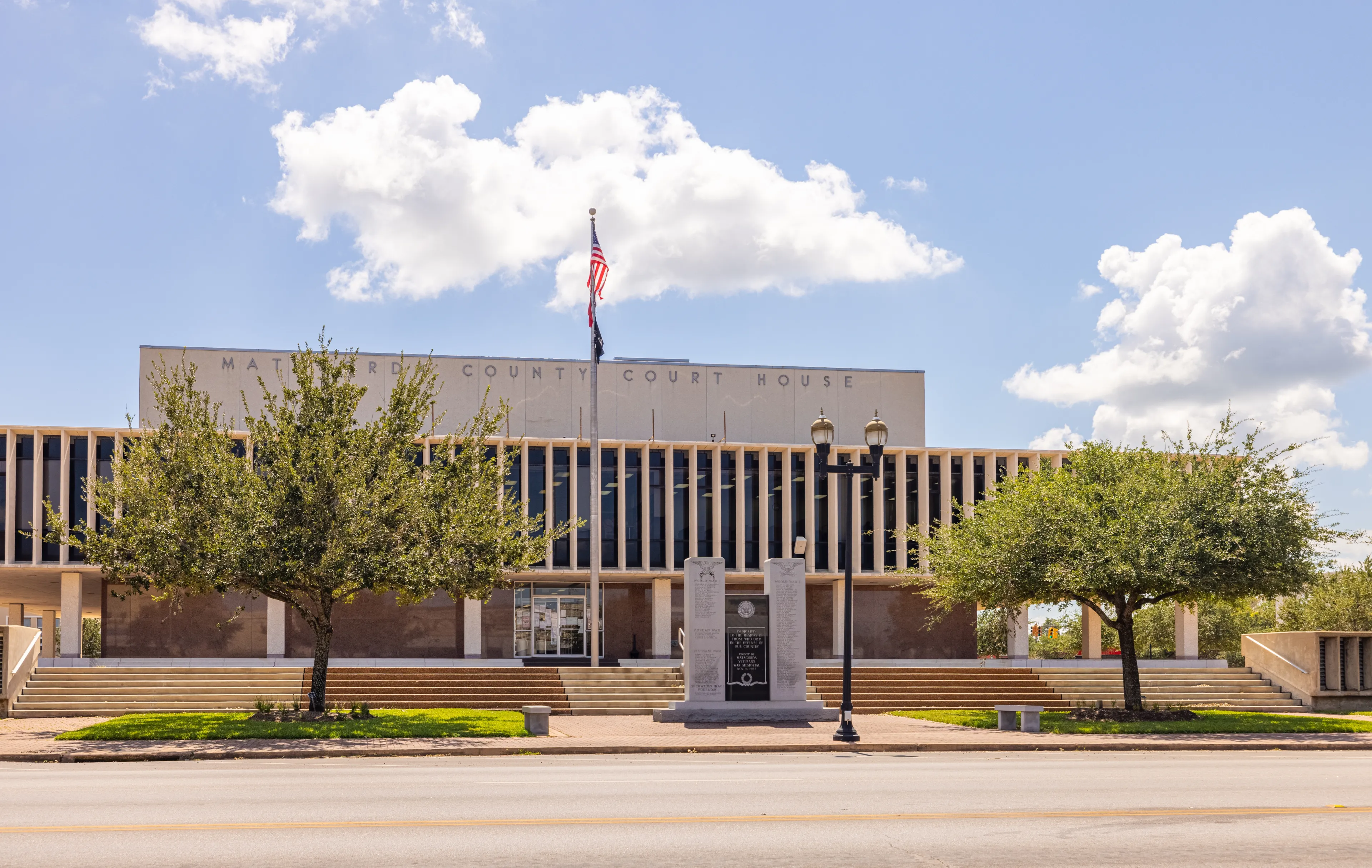 Bay City, Texas, USA - September 20, 2021: The Matagorda County Courthouse