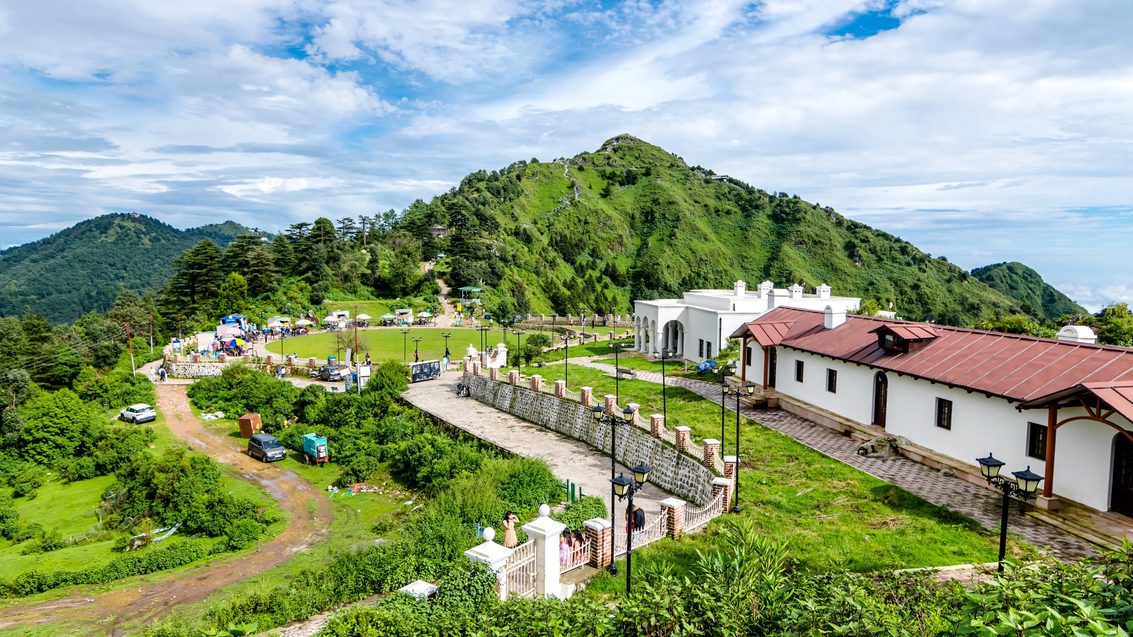 Mussoorie, Uttarakhand - 24 Sept 2023 - Sir George Everest peak is the most tranquil location to visit near Mussoorie