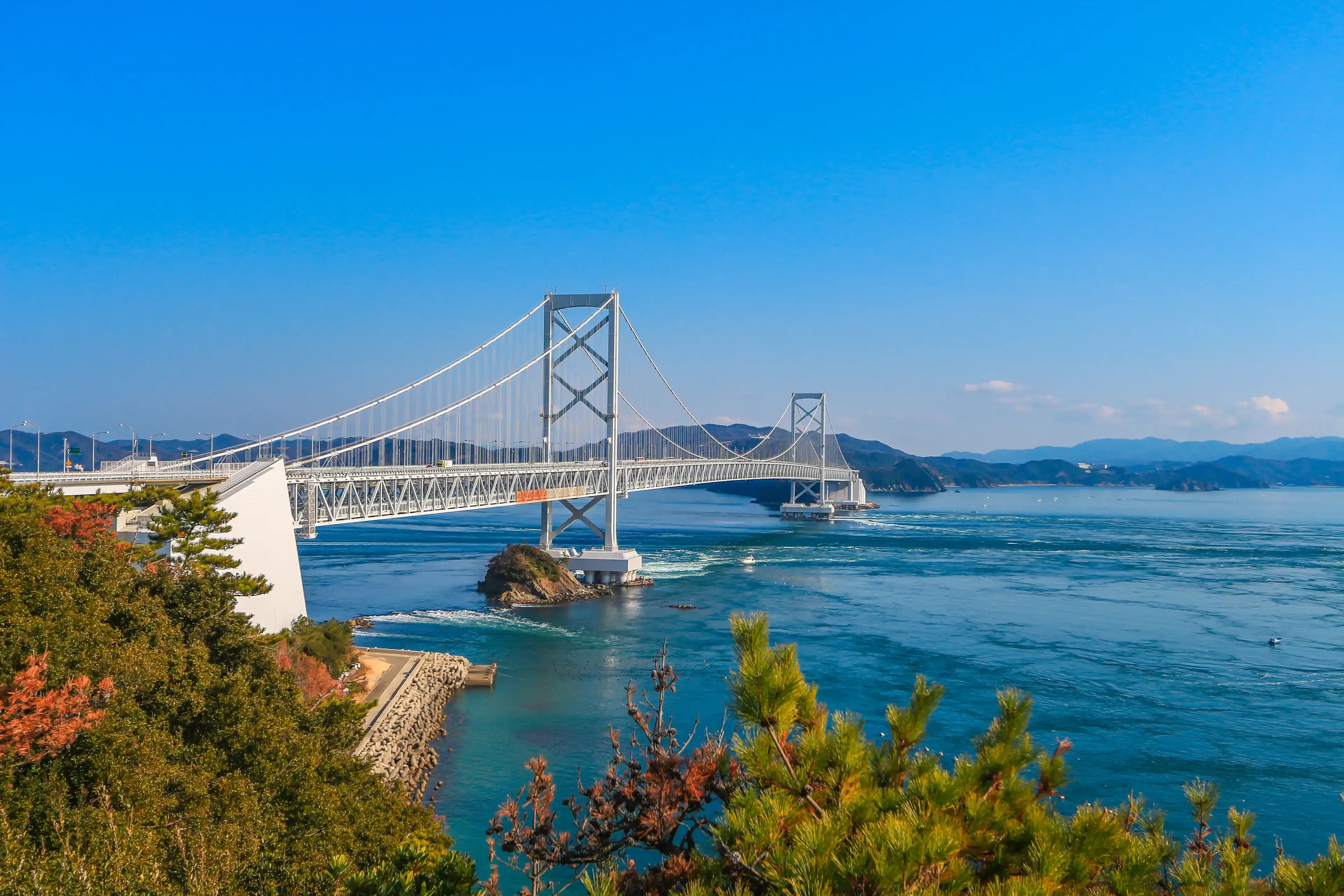 naruto bridge is awesome structure at tokushima,Japan naruto bridge is awesome structure at tokushima,Japan