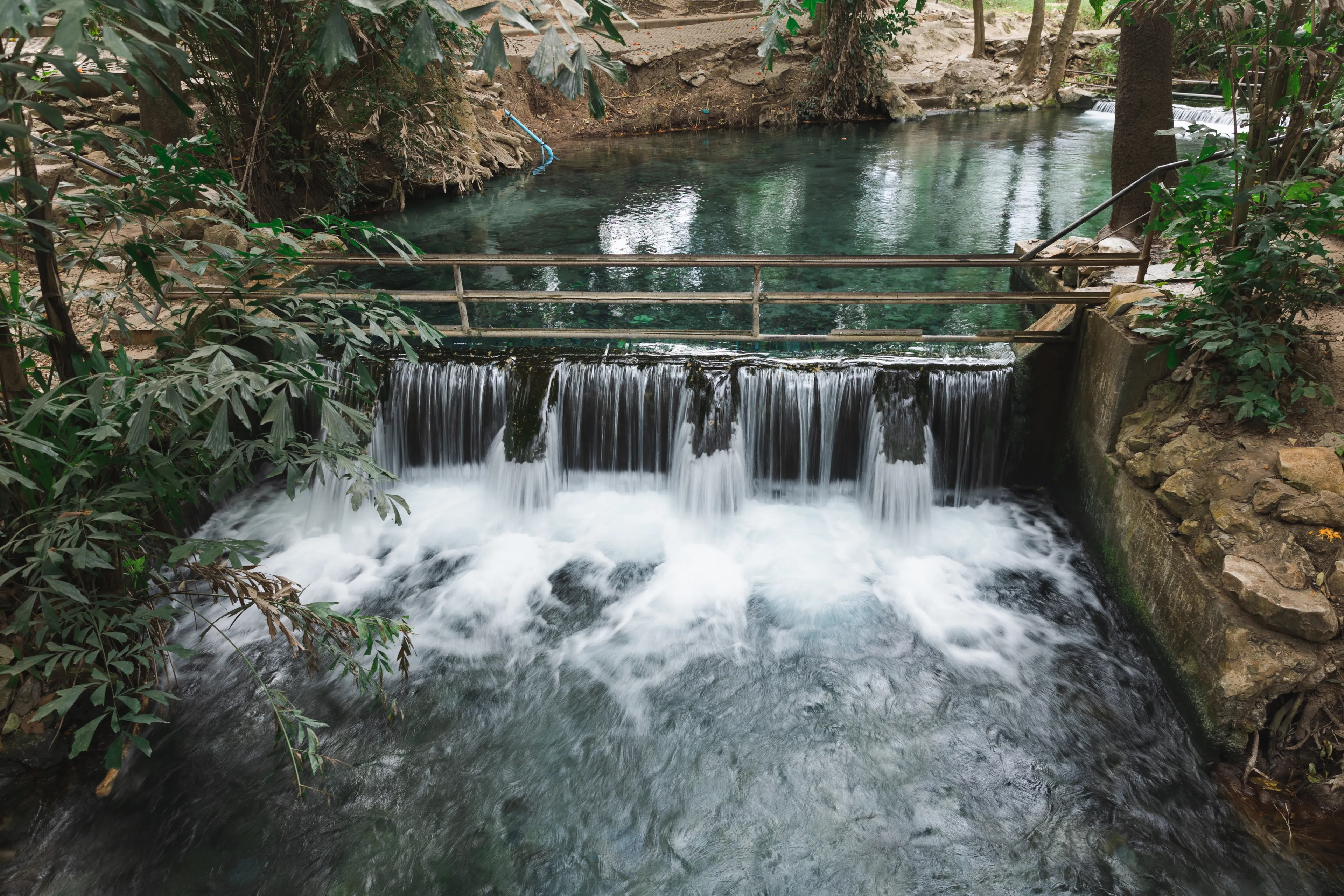 Small waterfall Ban Tha Chang Spring  Pak Chong District, Nakhon Ratchasima 