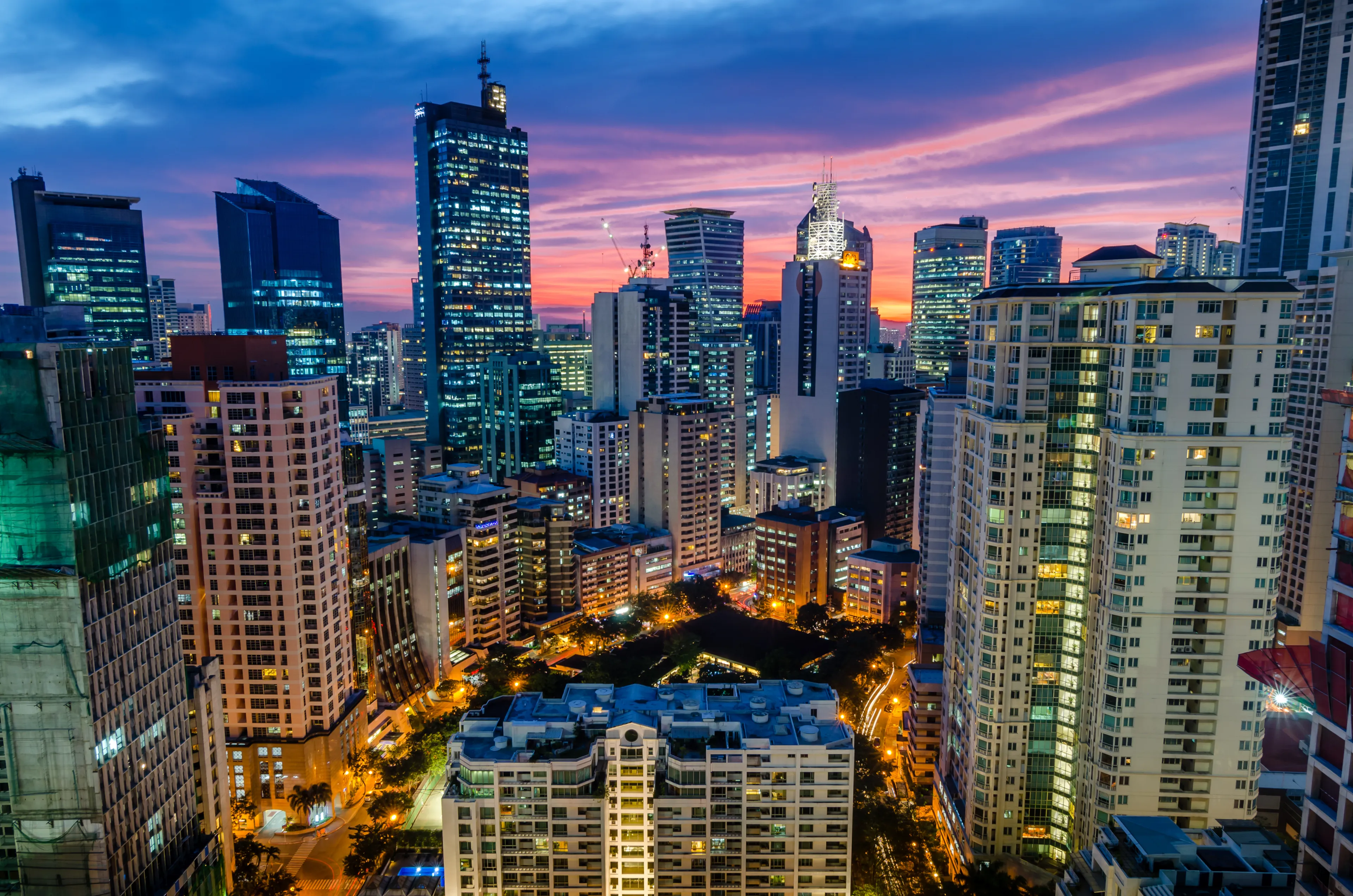 Makati City by Night (HDR)