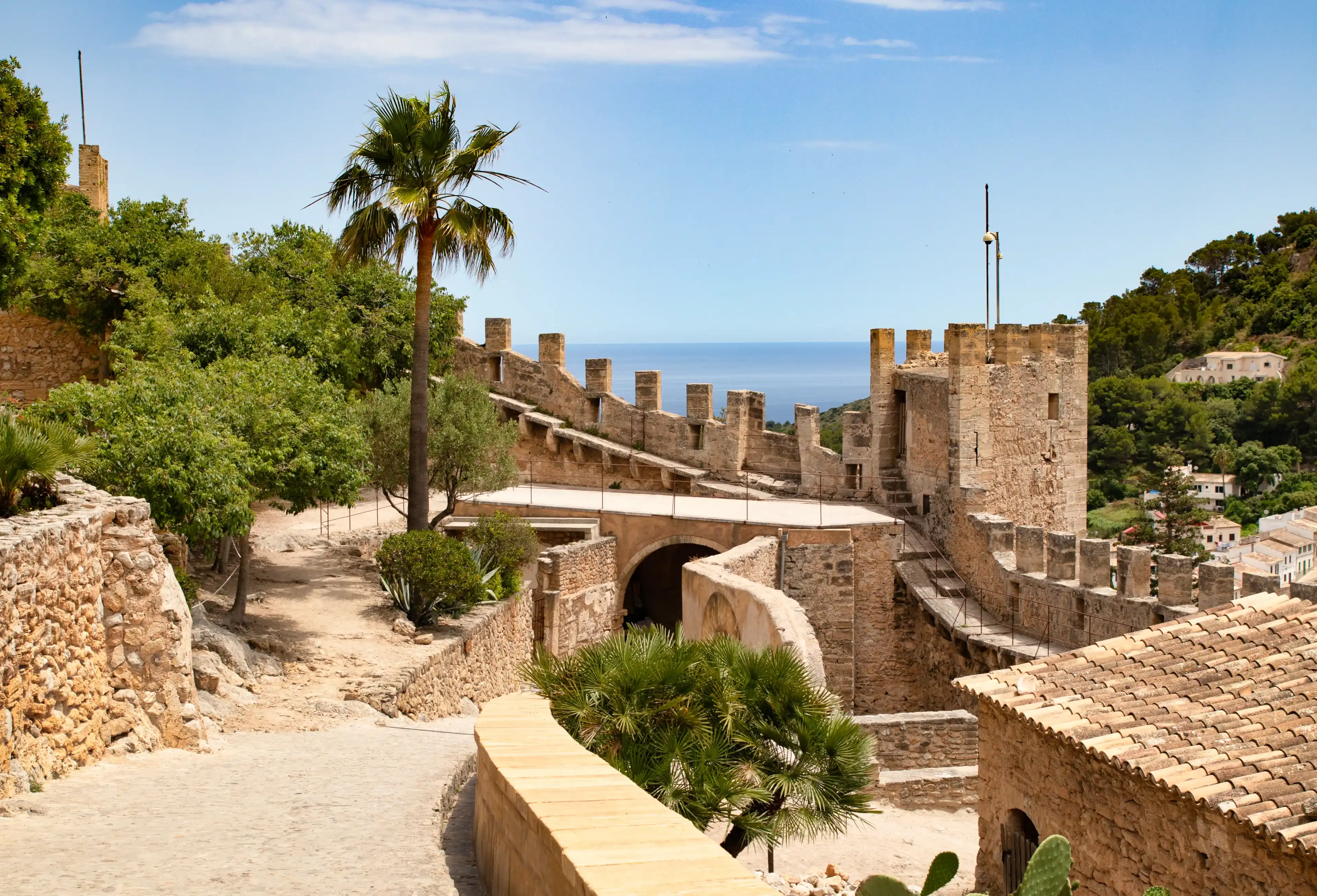 Castell de Capdepera by the sea Castell de Capdepera by the sea