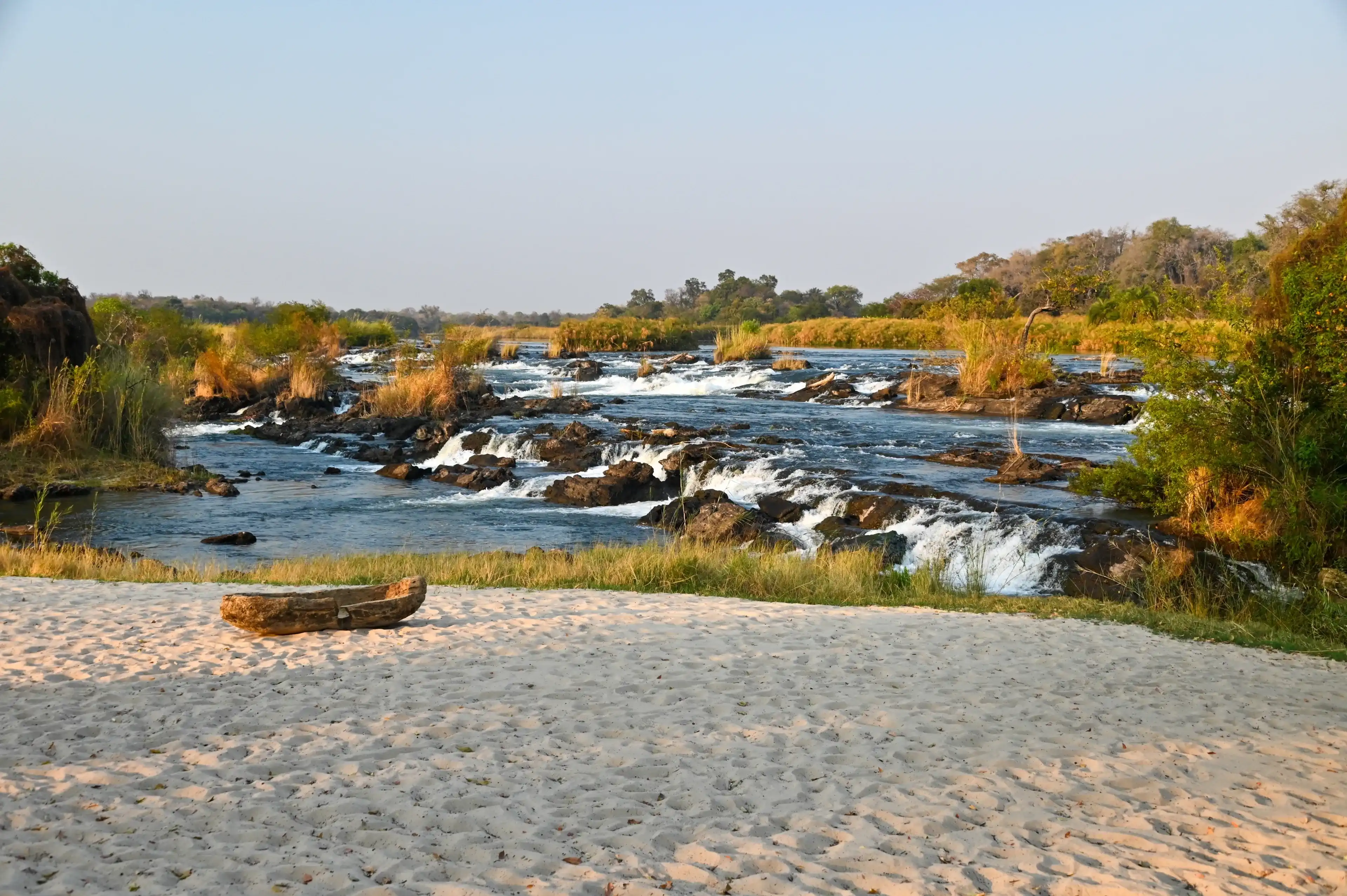 Popa Falls on the Kavango River, Divundu, Namibia. Popa Falls on the Kavango River, Divundu, Namibia.