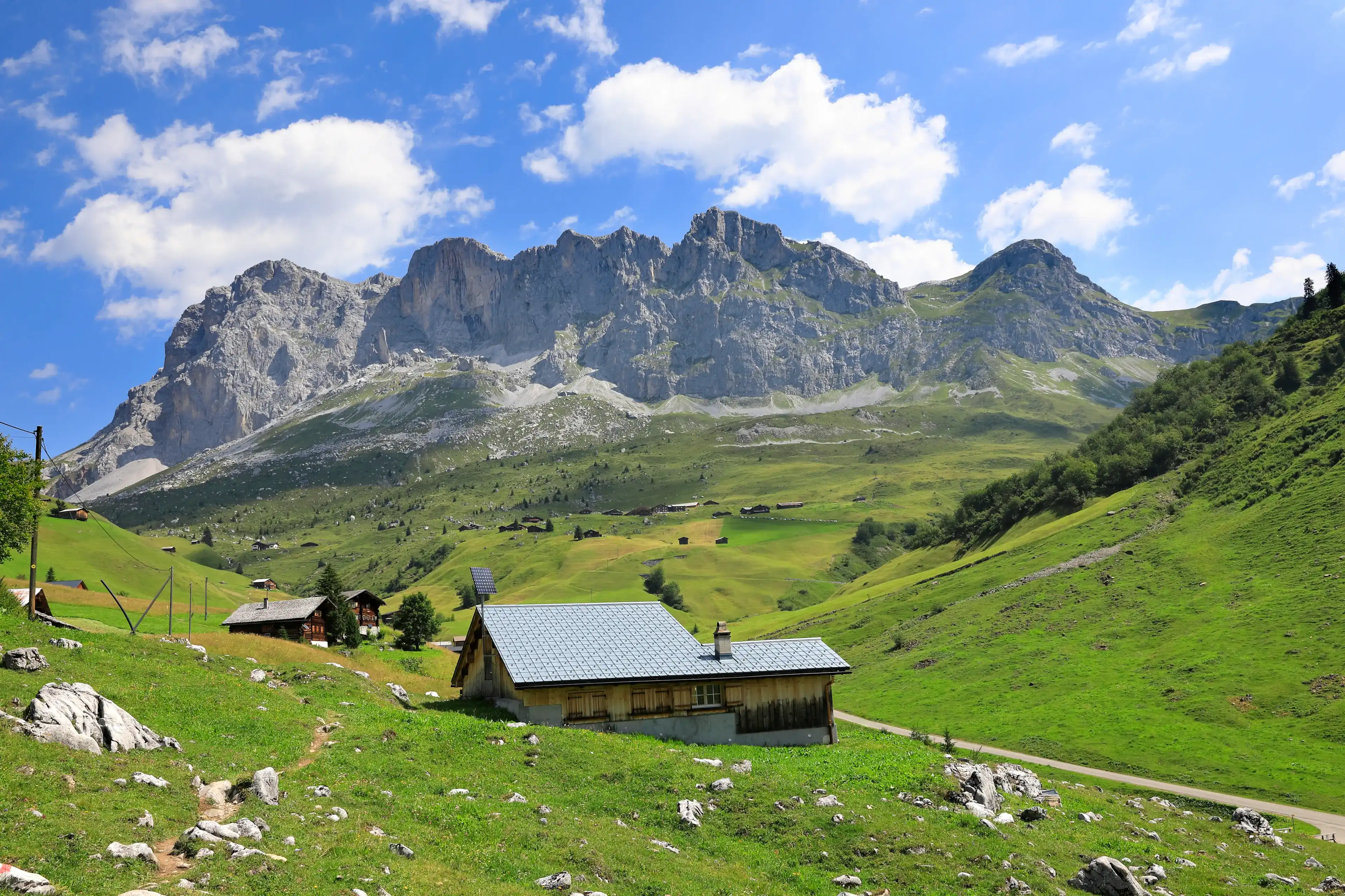 Sulzfluh near Sankt Antönien in the swiss alps, Grisons, Switzerland 2020 Sulzfluh near Sankt Antönien in the swiss alps, Grisons, Switzerland 2020