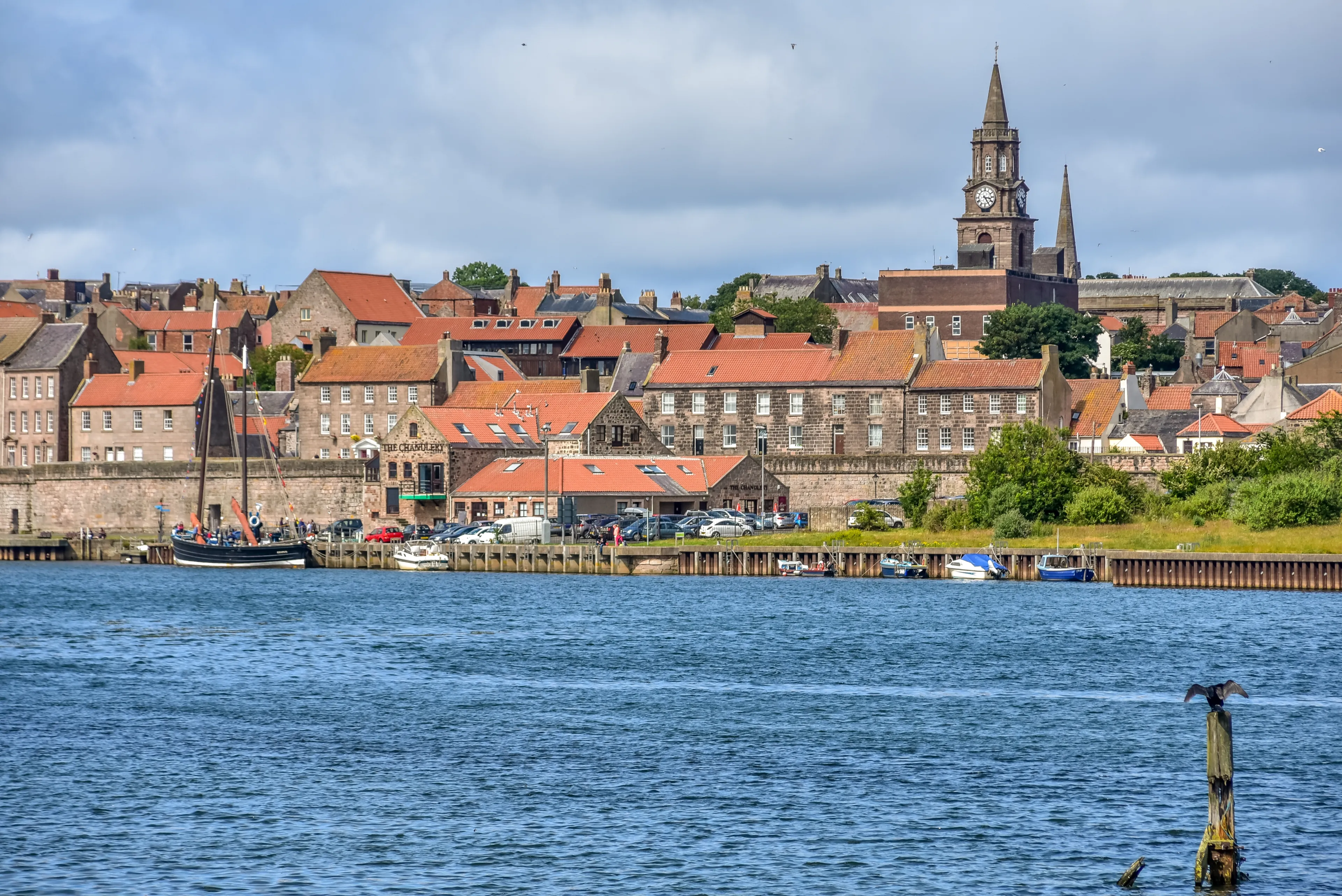 View of Berwick upon Tweed in summer