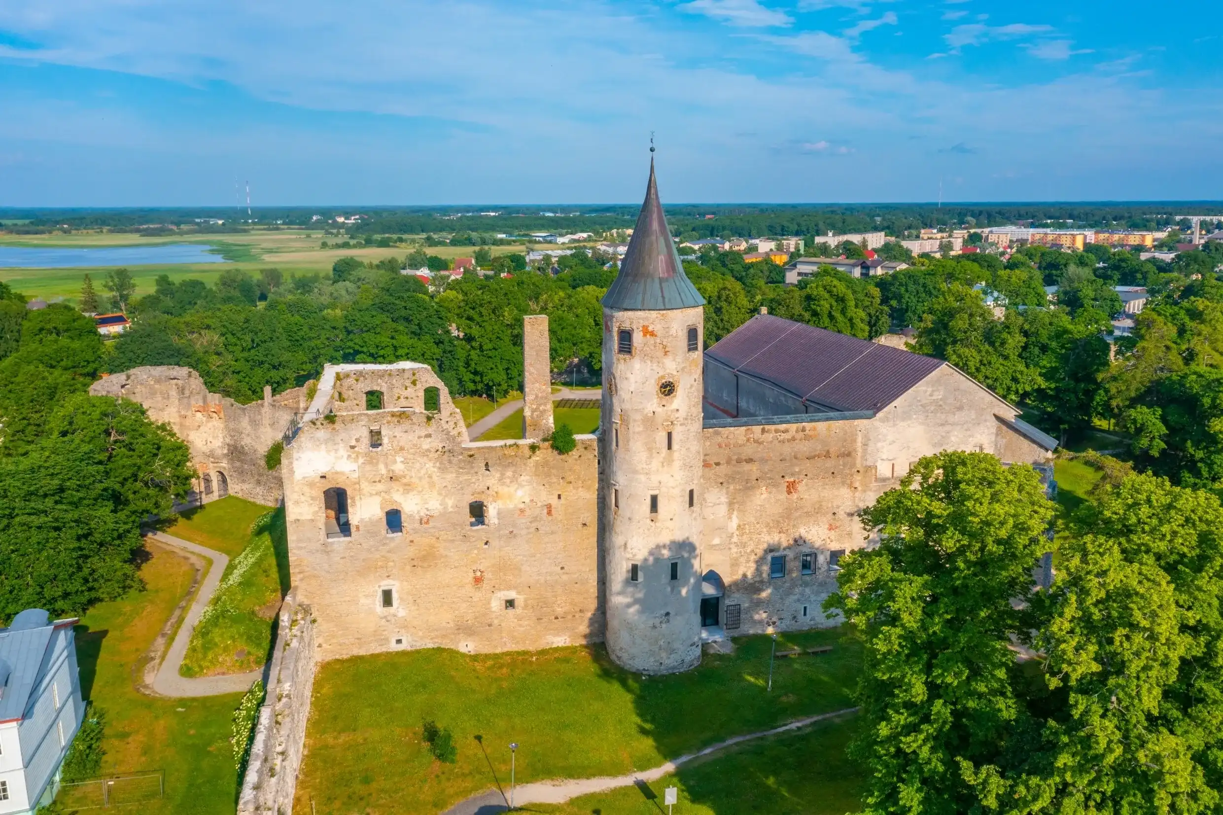 View of Haapsalu Castle in Estonia. View of Haapsalu Castle in Estonia.