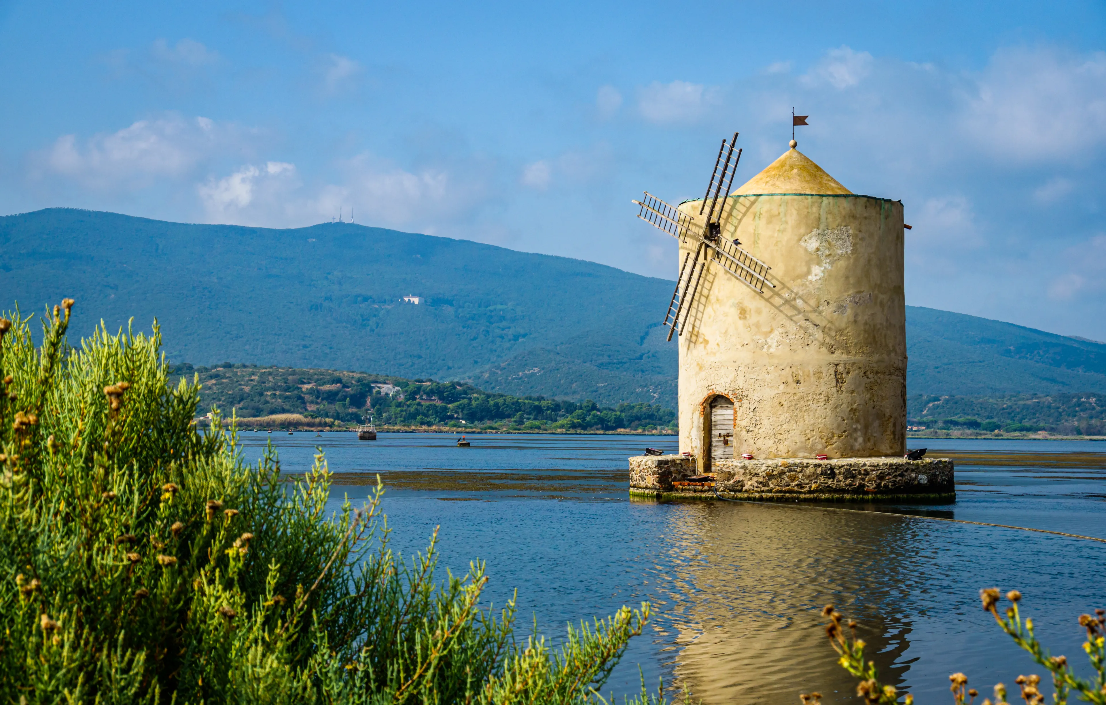 old windmill in Orbetello - italy - photo