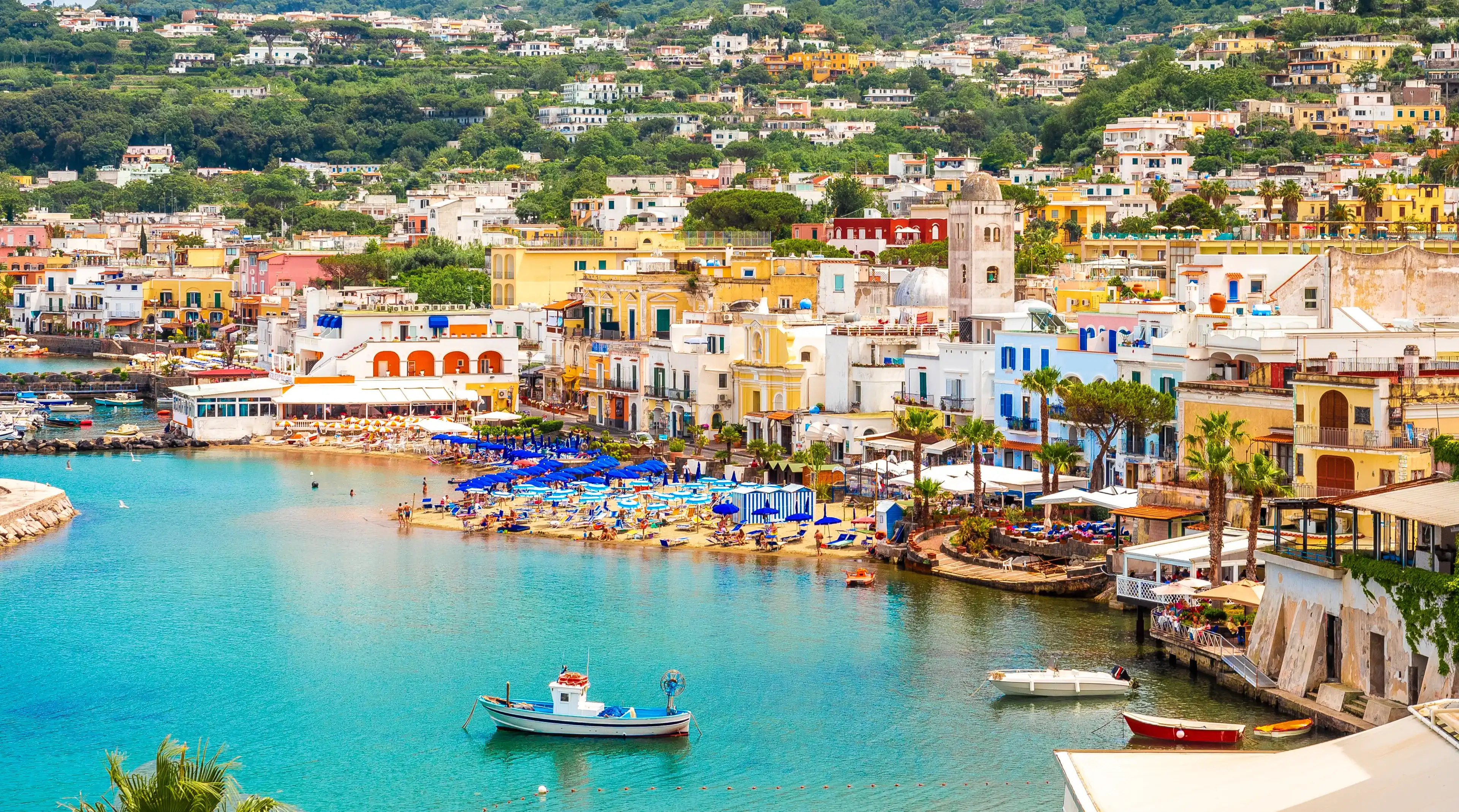 Landscape with Lacco Ameno, coast of Ischia, Italy Landscape with Lacco Ameno, coast of Ischia, Italy