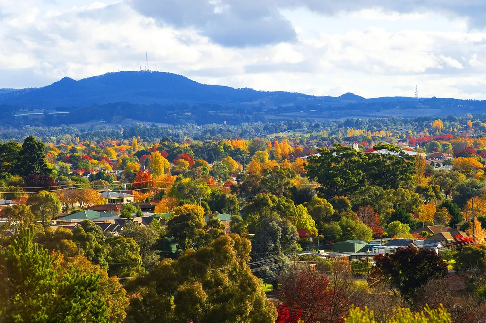 Orange NSW. Australia Situated 260km from Sydney in central west NSW, famous for Apples and vineyards at the feet of mount Canobolas a spent volcano.