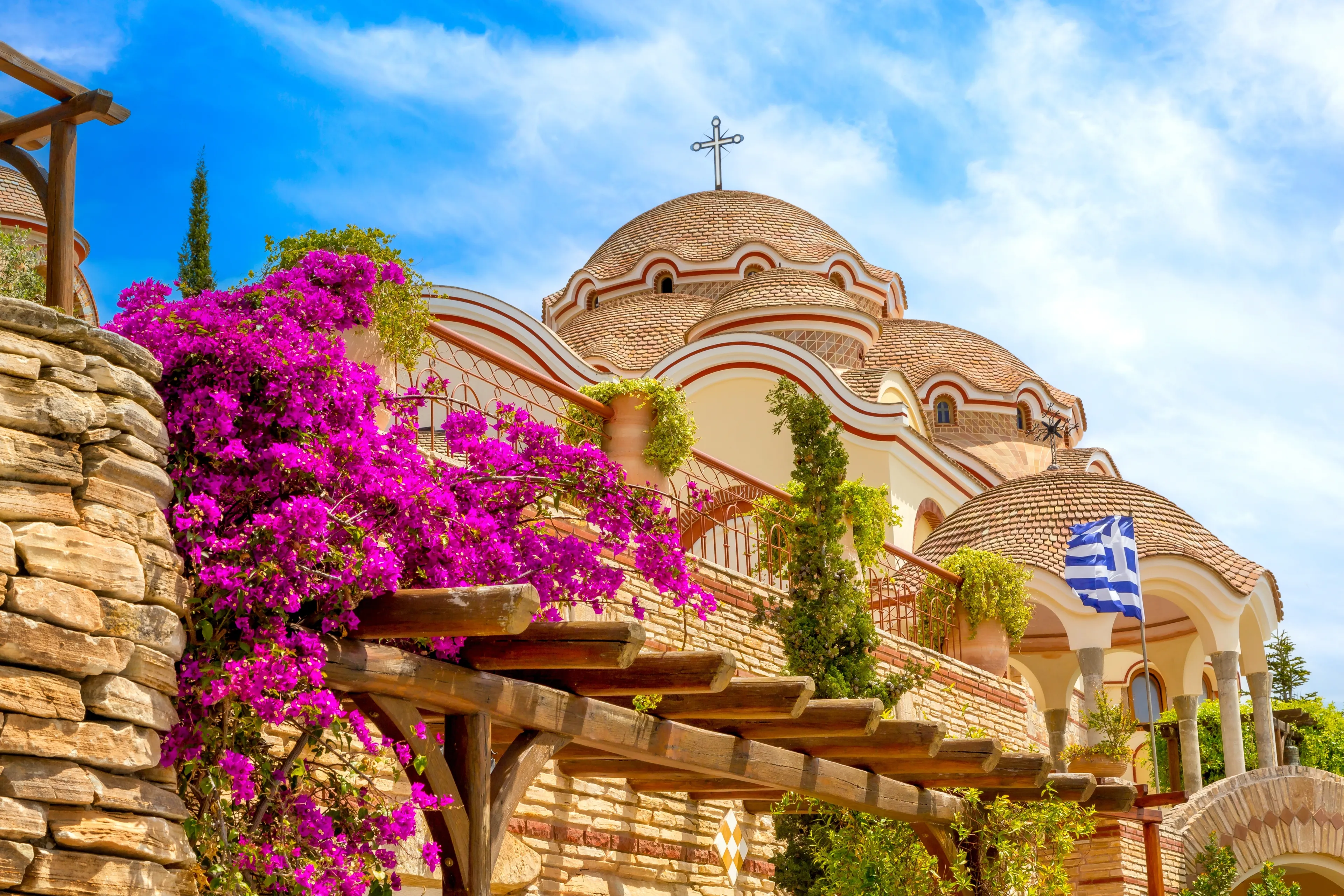 Archangel Michael Monastery in Thassos or Thasos island, Greece