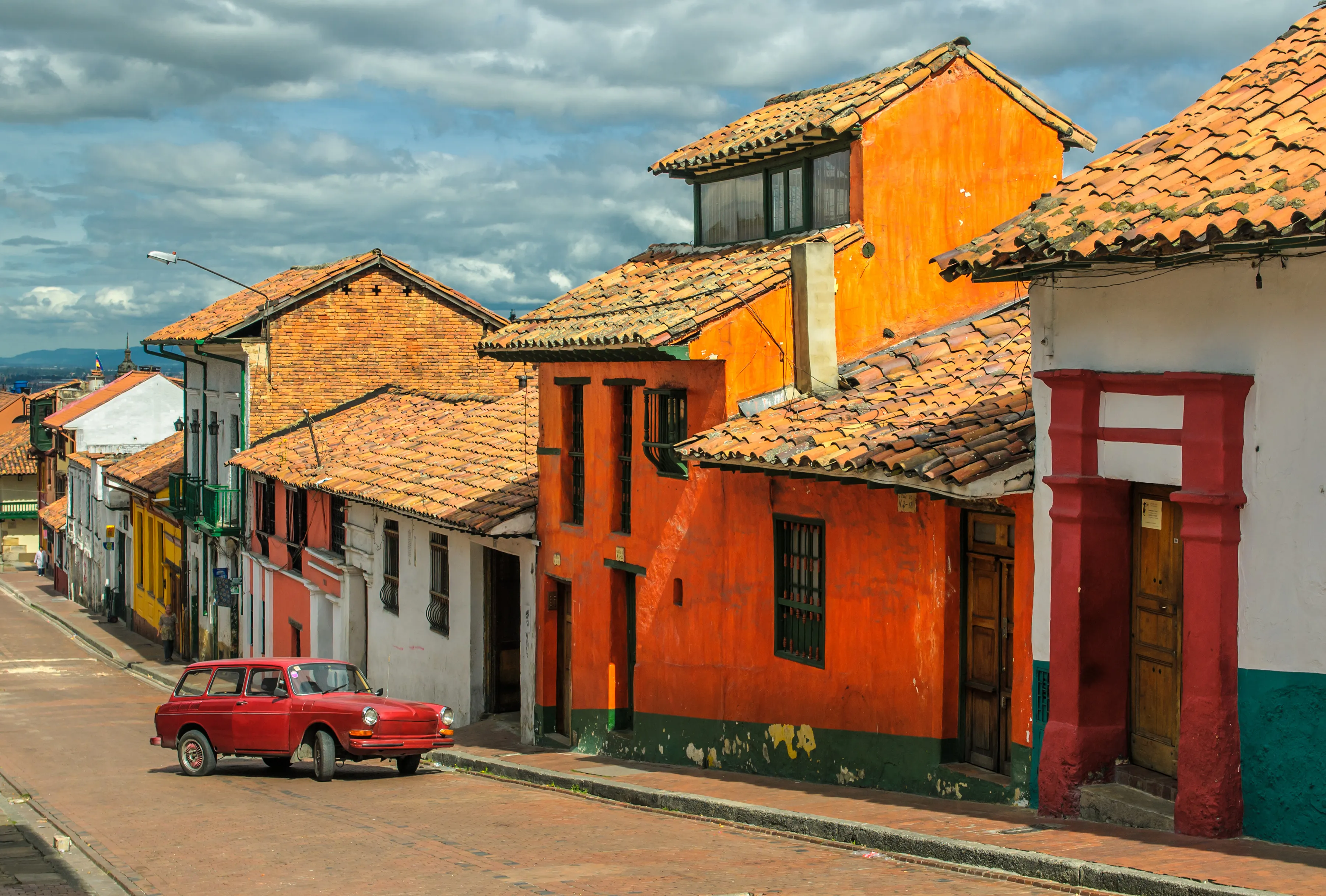 La Candelaria, historic neighborhood in downtown Bogota, Colombia