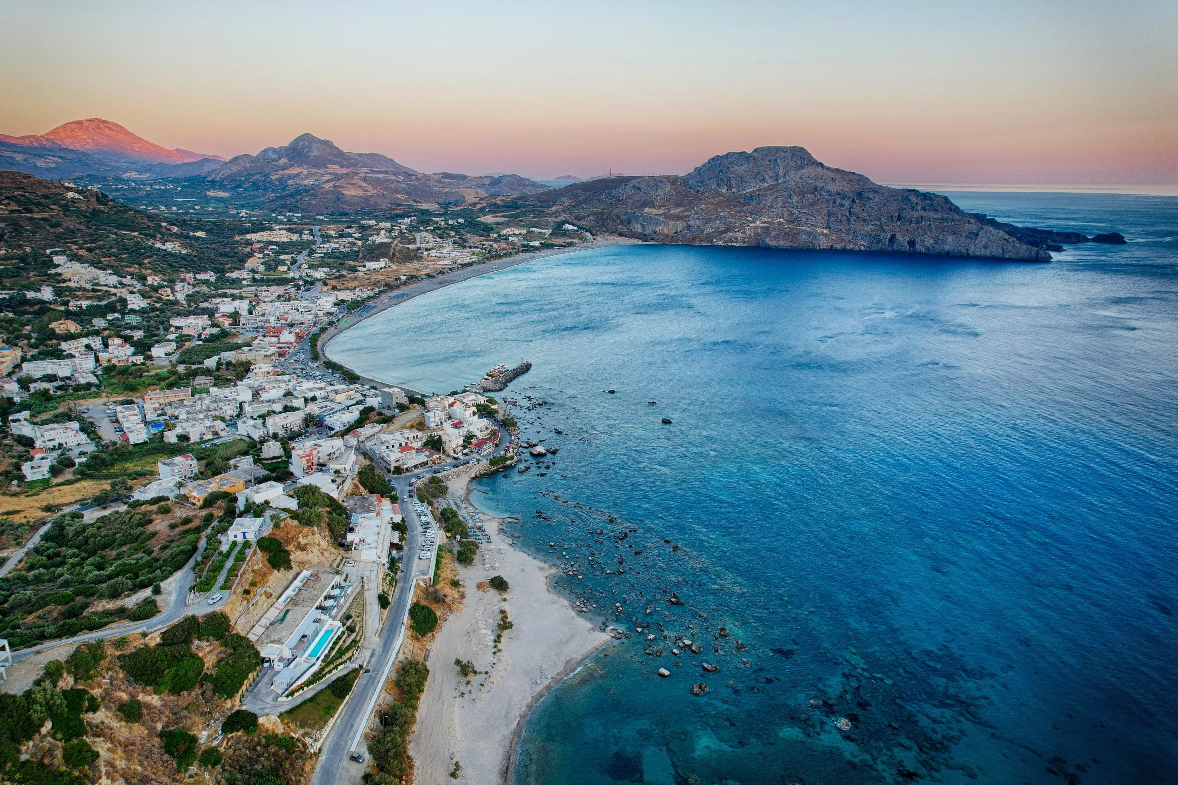 Greece Europe Crete Island Plakias City Nature