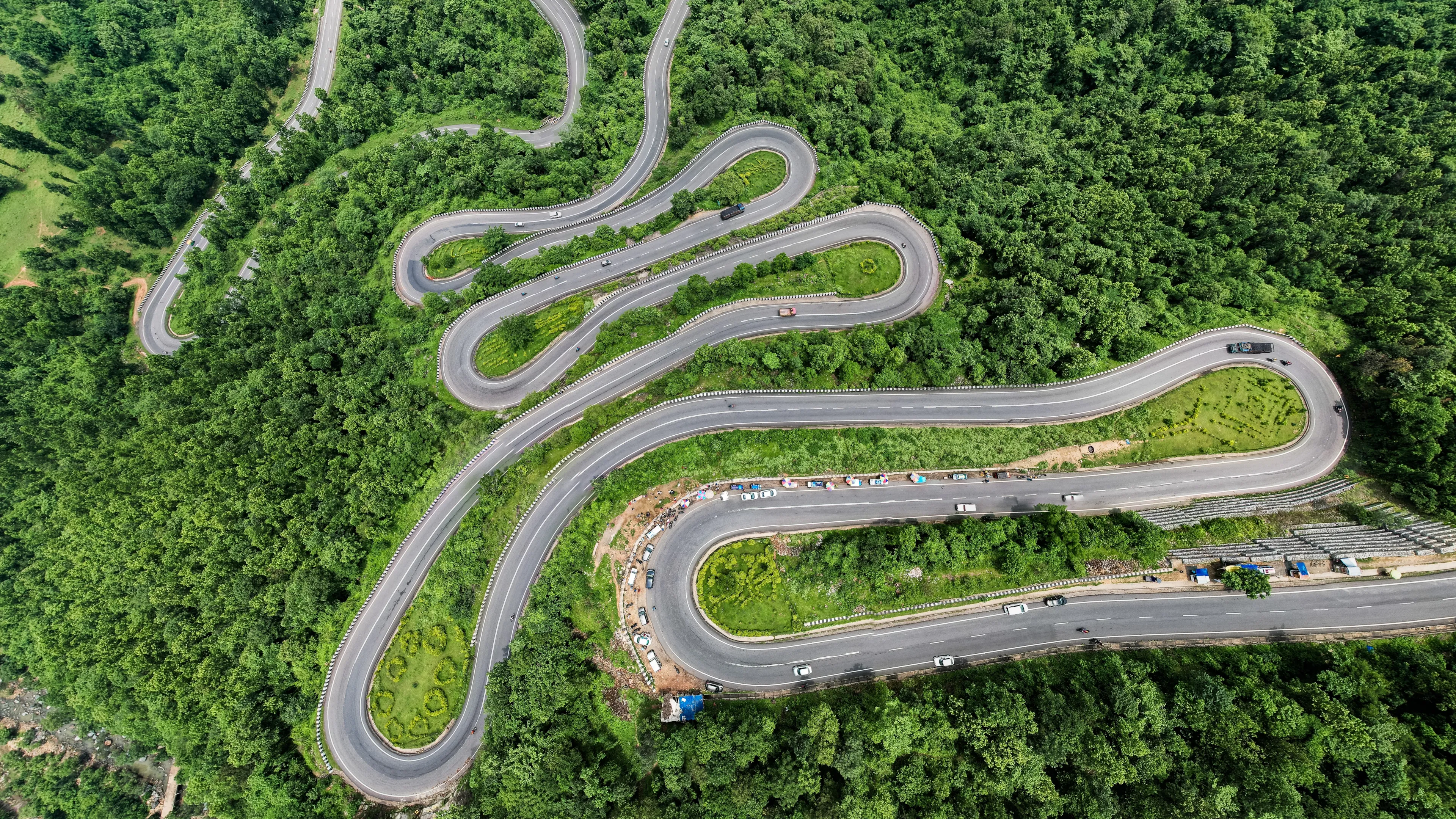 Patratu valley with lush greenery and scenic views of hills, located in Patratu, Ranchi, Jharkhand Tourism