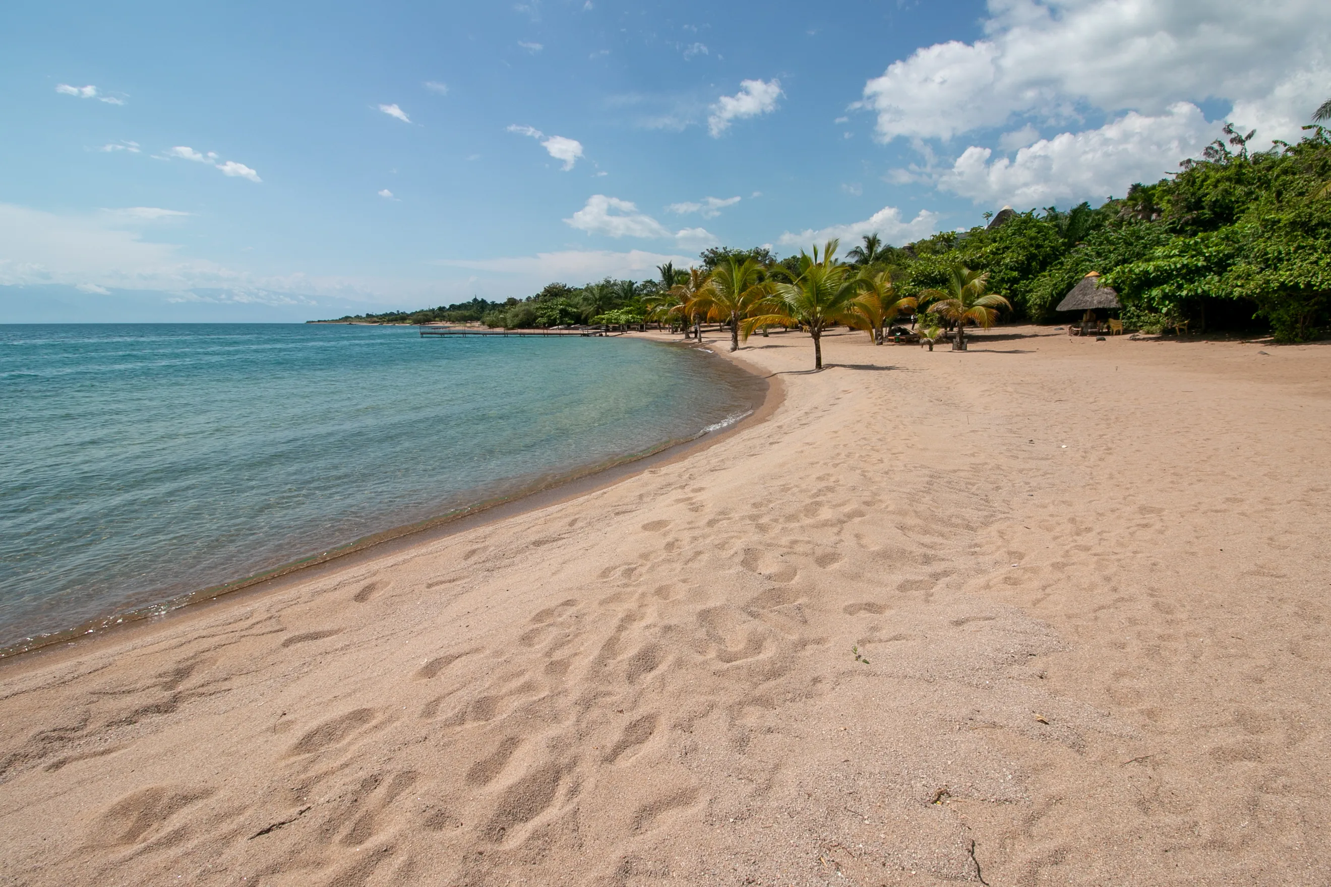 Beautiful coastline of Lake Tanganyika near Rumonge in Burundi. An off-the-beaten-track location for adventurous tourists