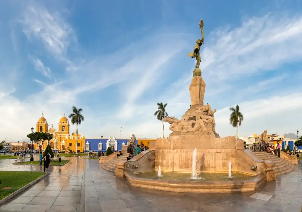 View of main square of Trujillo city, Peru. View of main square of Trujillo city, Peru.