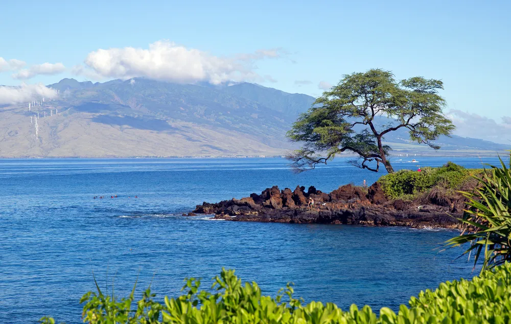 Wailea coast on Maui island, Hi, USA