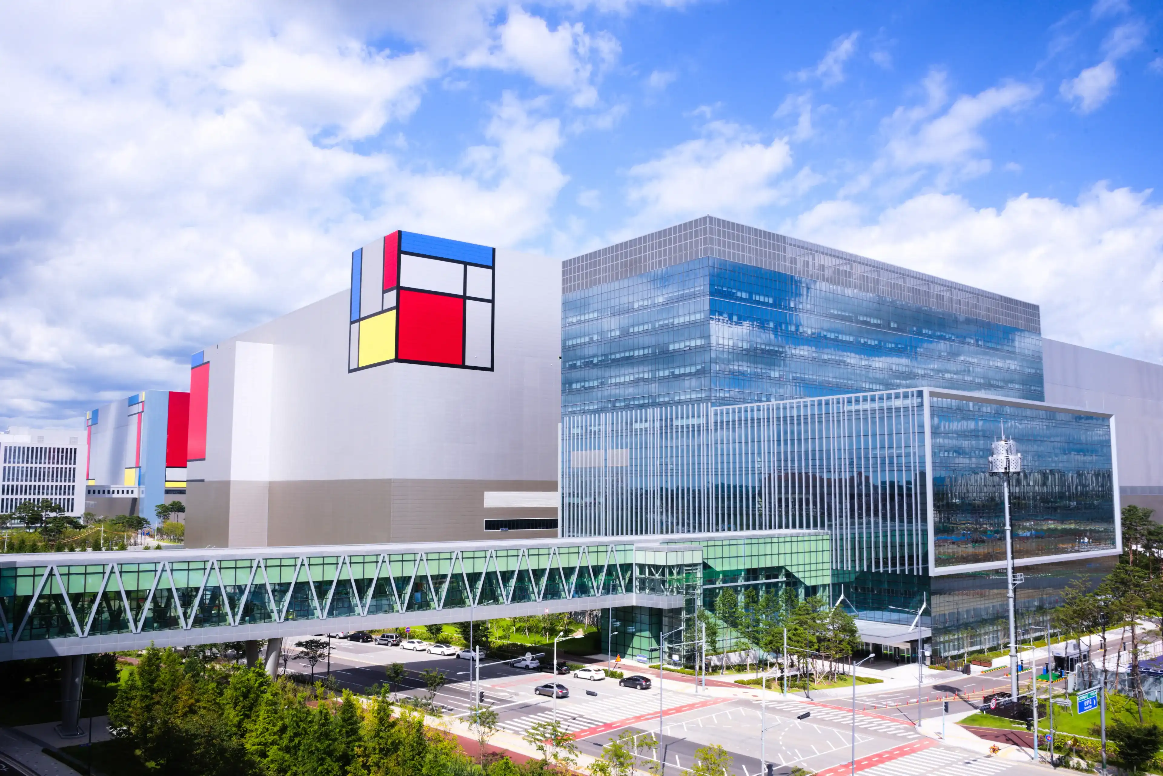 Pyeongtaek, South Korea - 13 Sep 2020 Samsung's foundry located in Pyeongtaek, largest semiconductor facility in South Korea. Pyeongtaek, South Korea - 13 Sep 2020 Samsung's foundry located in Pyeongtaek, largest semiconductor facility in South Korea.