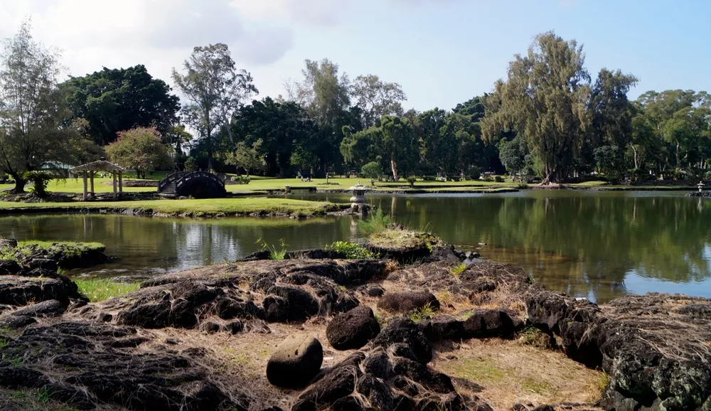 Liliuokalani Gardens, Hilo, Big Island Hawaii - United States
