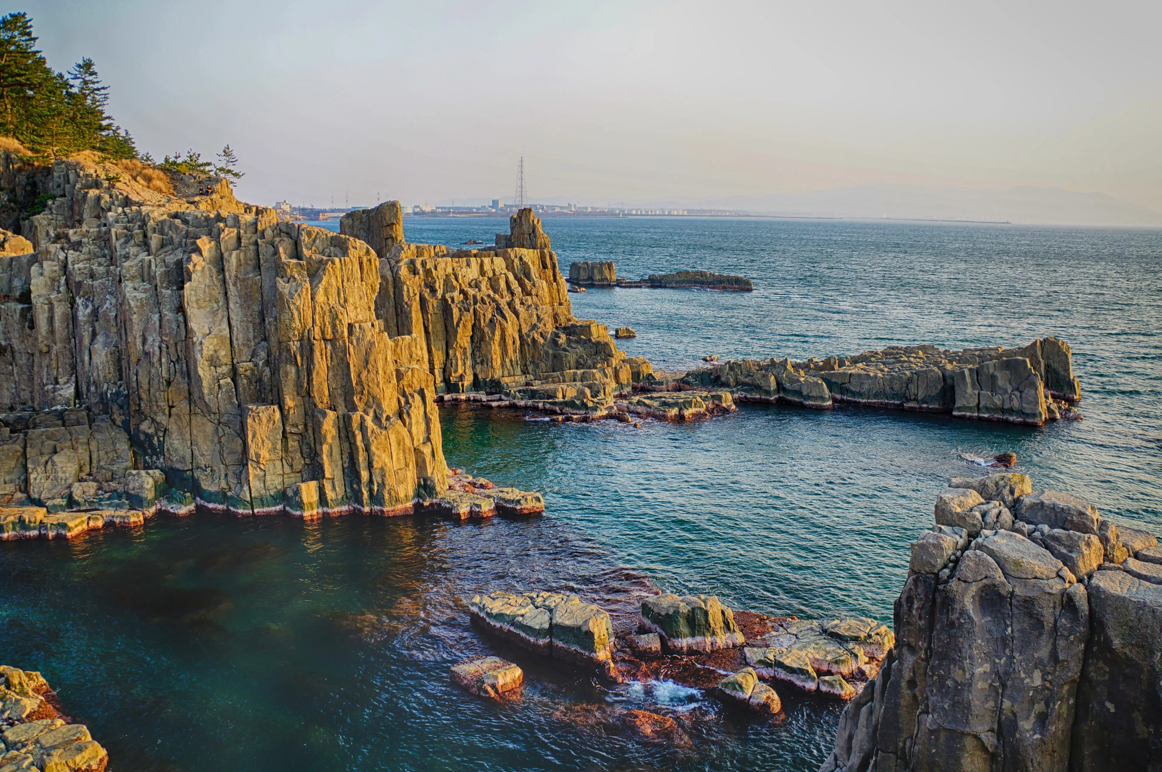 Landscape of Tojinbo Cliff, Fukui Prefecture, Japan