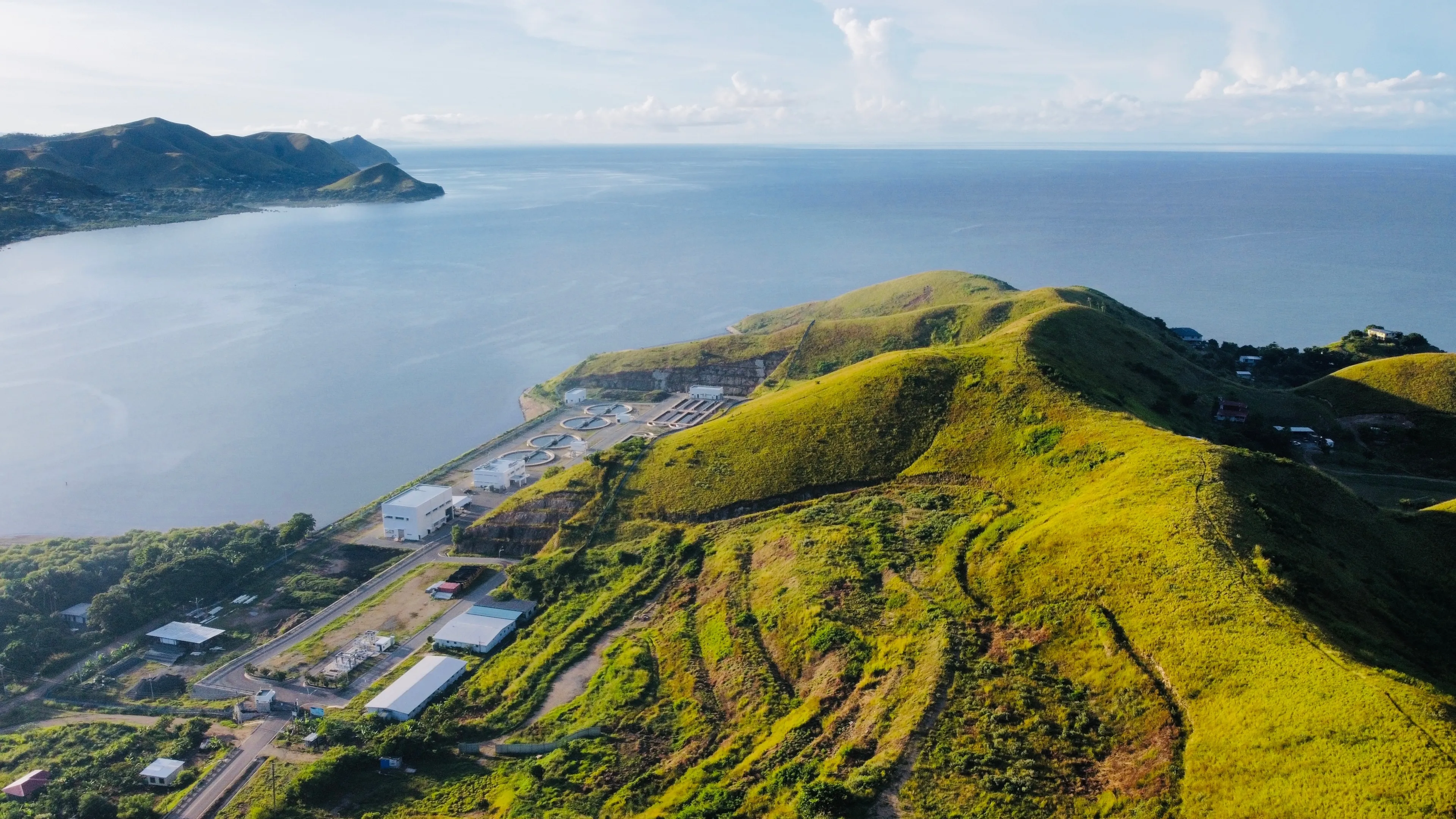 Aerial Port Moresby Papua New Guinea
