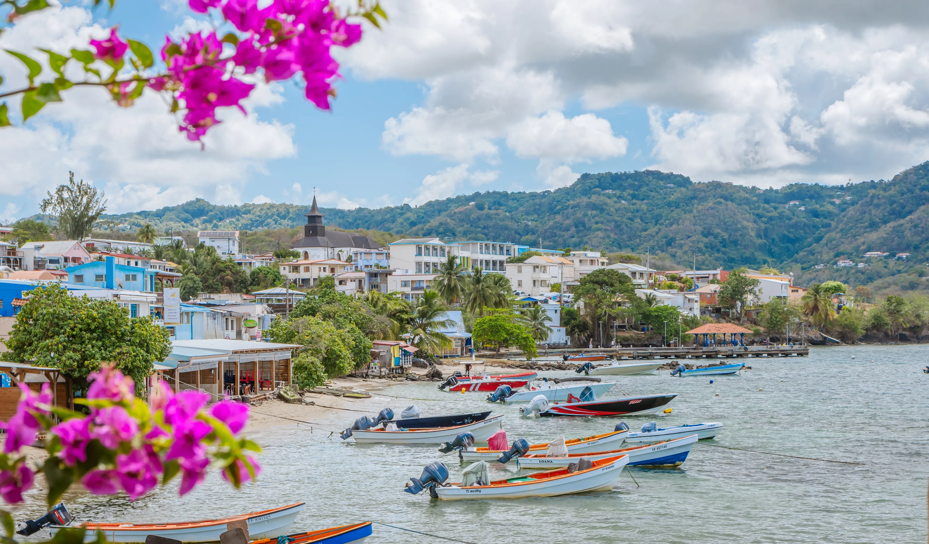 Sainte Luce, Martinique - 08 April 2024: Port of the city of Sainte Luce, Martinique, French Antilles.	