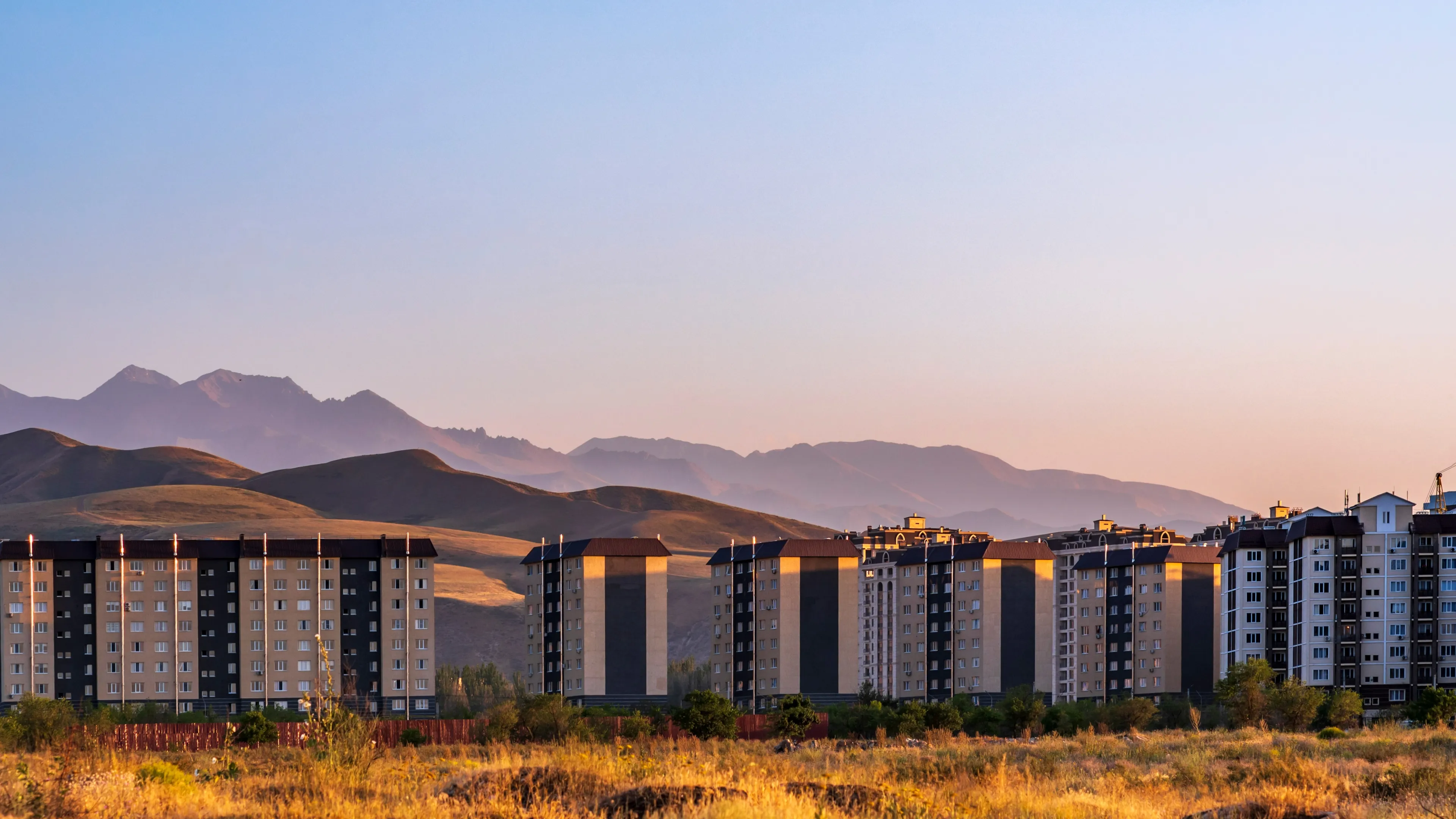 Modern district of Bishkek kyrgyzstan