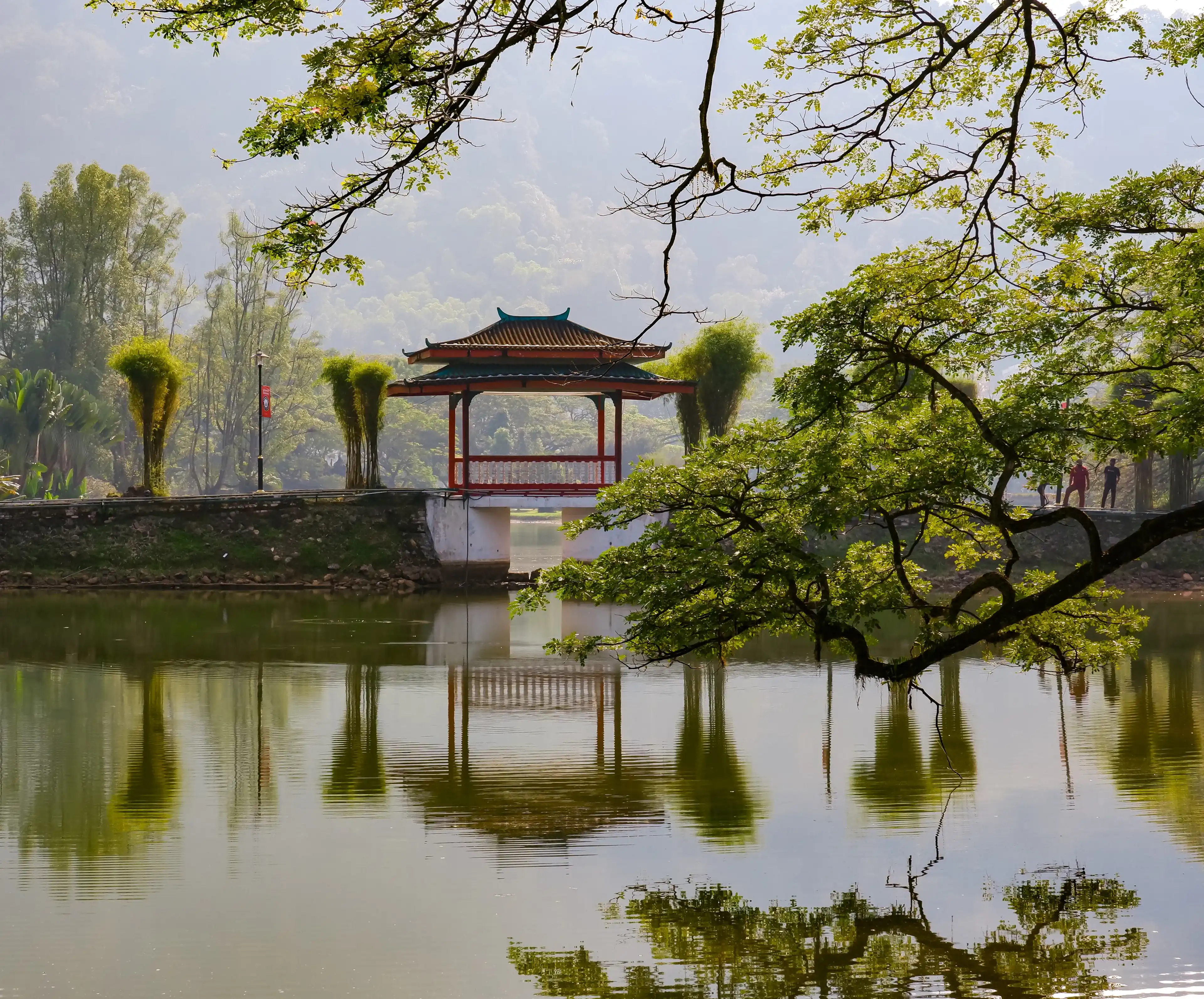 A beautiful view Chinese Bridge at Taiping Lake Garden. A beautiful view Chinese Bridge at Taiping Lake Garden.