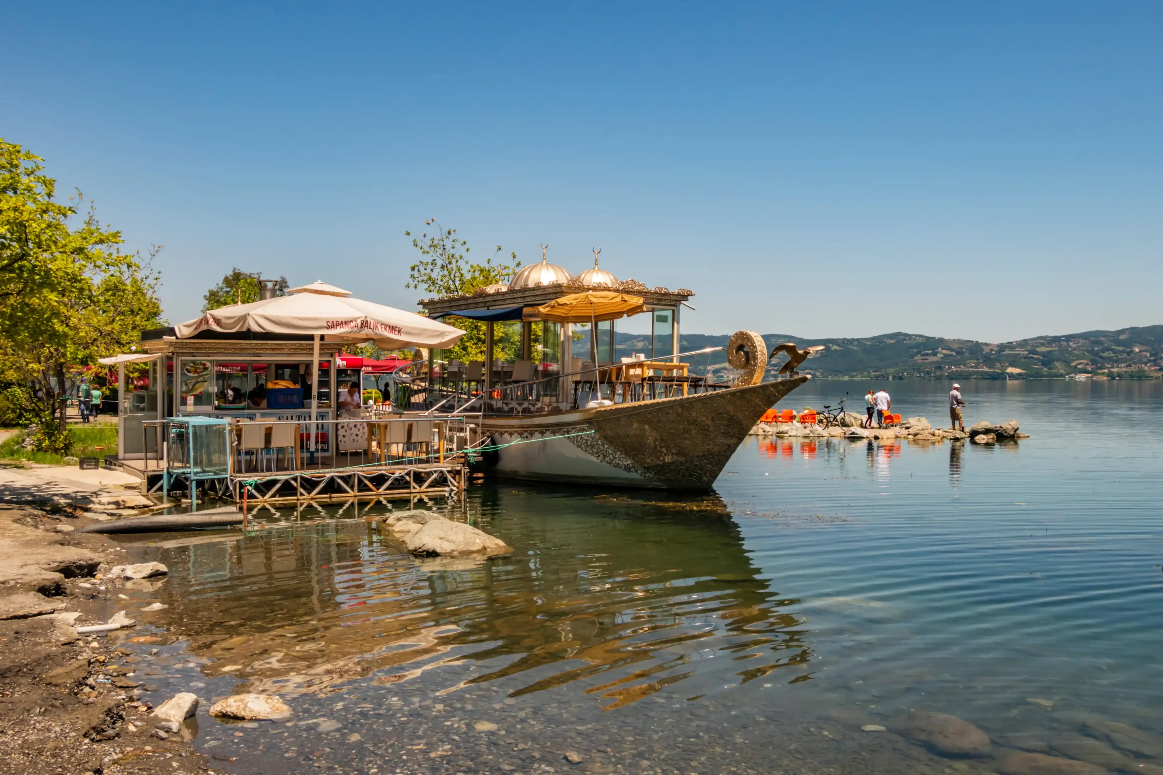 sapanca,adapazarı,turkey-july 9,2017.landscape from sapanca lake in adapazarı in summer season. sapanca,adapazarı,turkey-july 9,2017.landscape from sapanca lake in adapazarı in summer season.