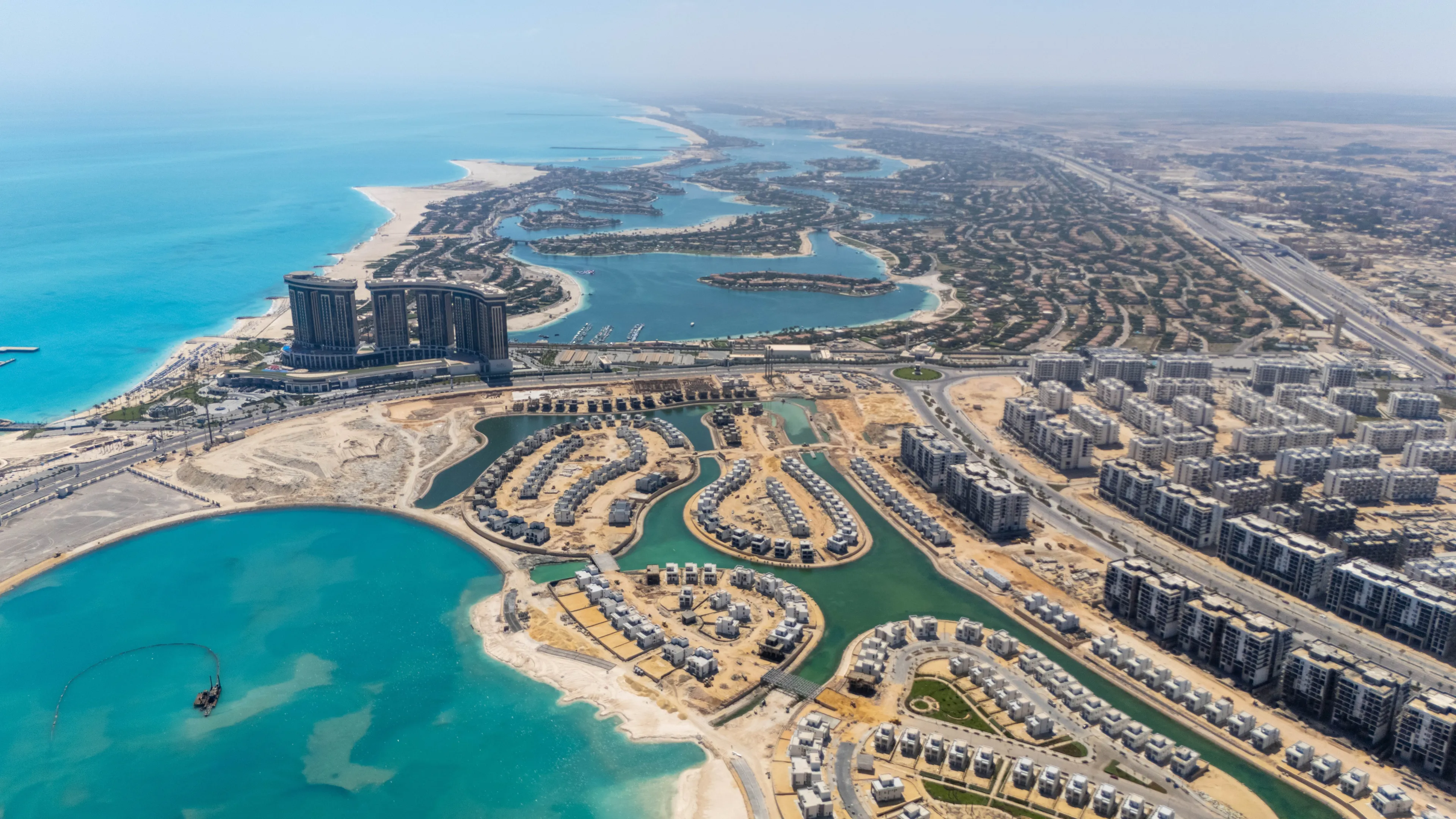 El-alamein, north cost, towers, egypt, drone pictures, alexandria photos, new alamein