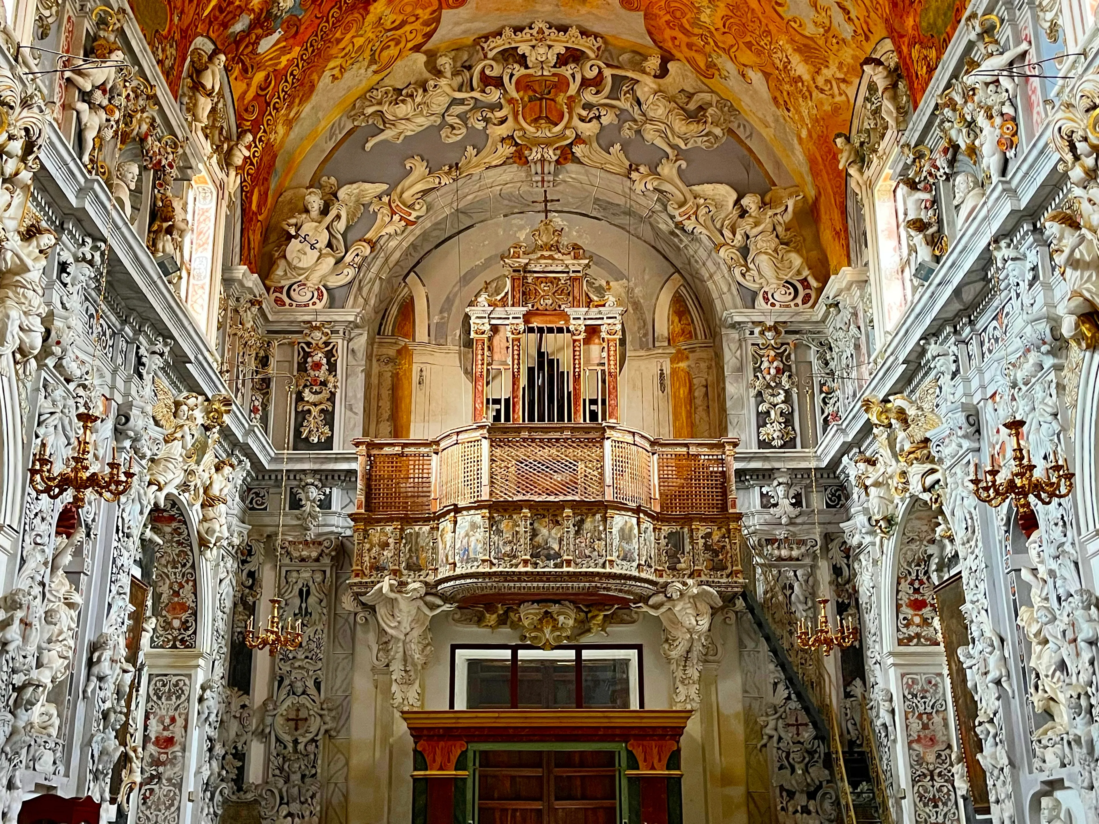 Italy, Trapani, Mazara del Vallo, 6 April 2024 interior of the Church of San Francesco located in the historic center of Mazara del Vallo, Sicily