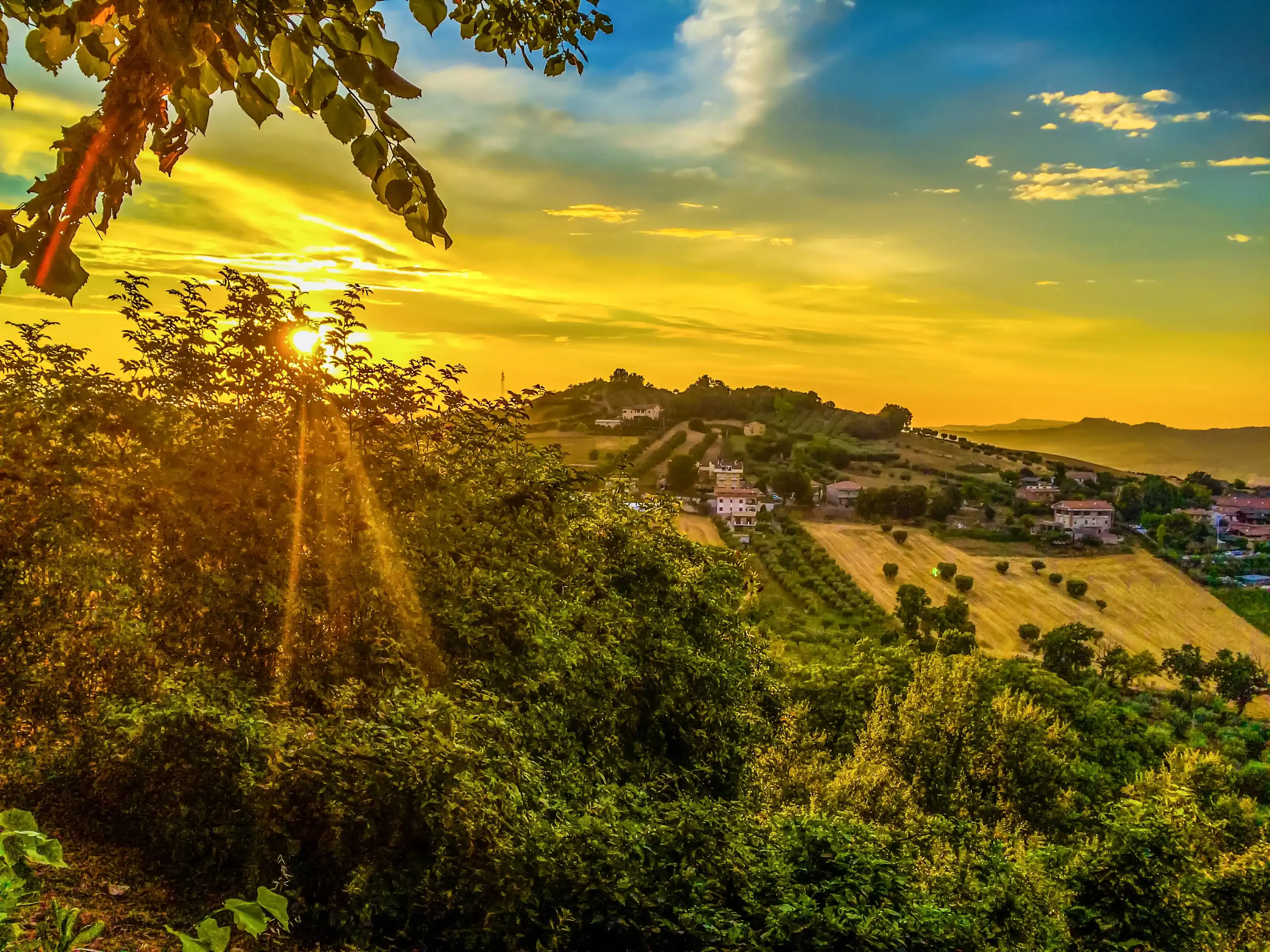 Amazing sunset in Tortoreto, Abruzzo, Italy Amazing sunset in Tortoreto, Abruzzo, Italy